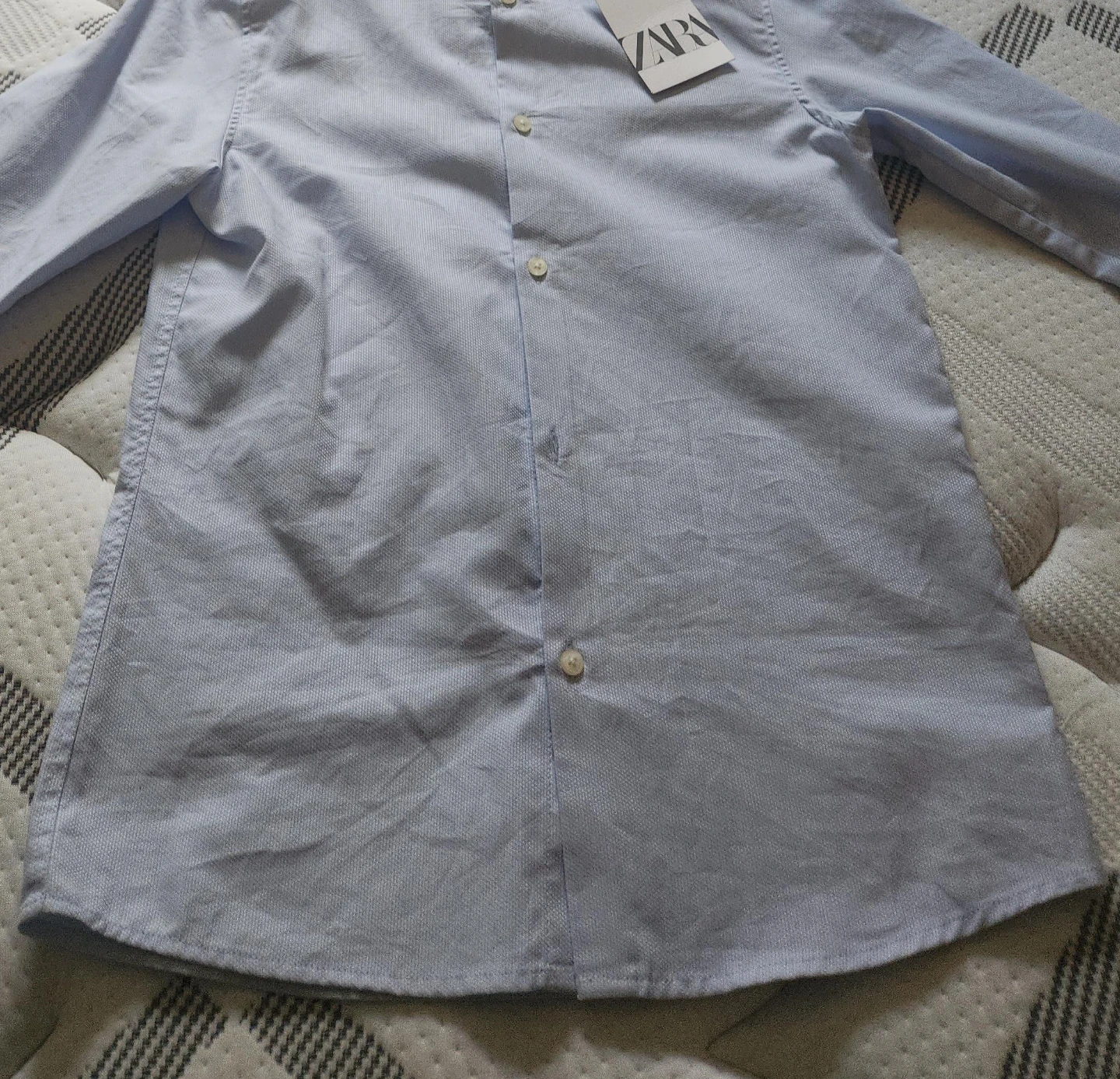 ZARA Light Blue Button-Up Shirt