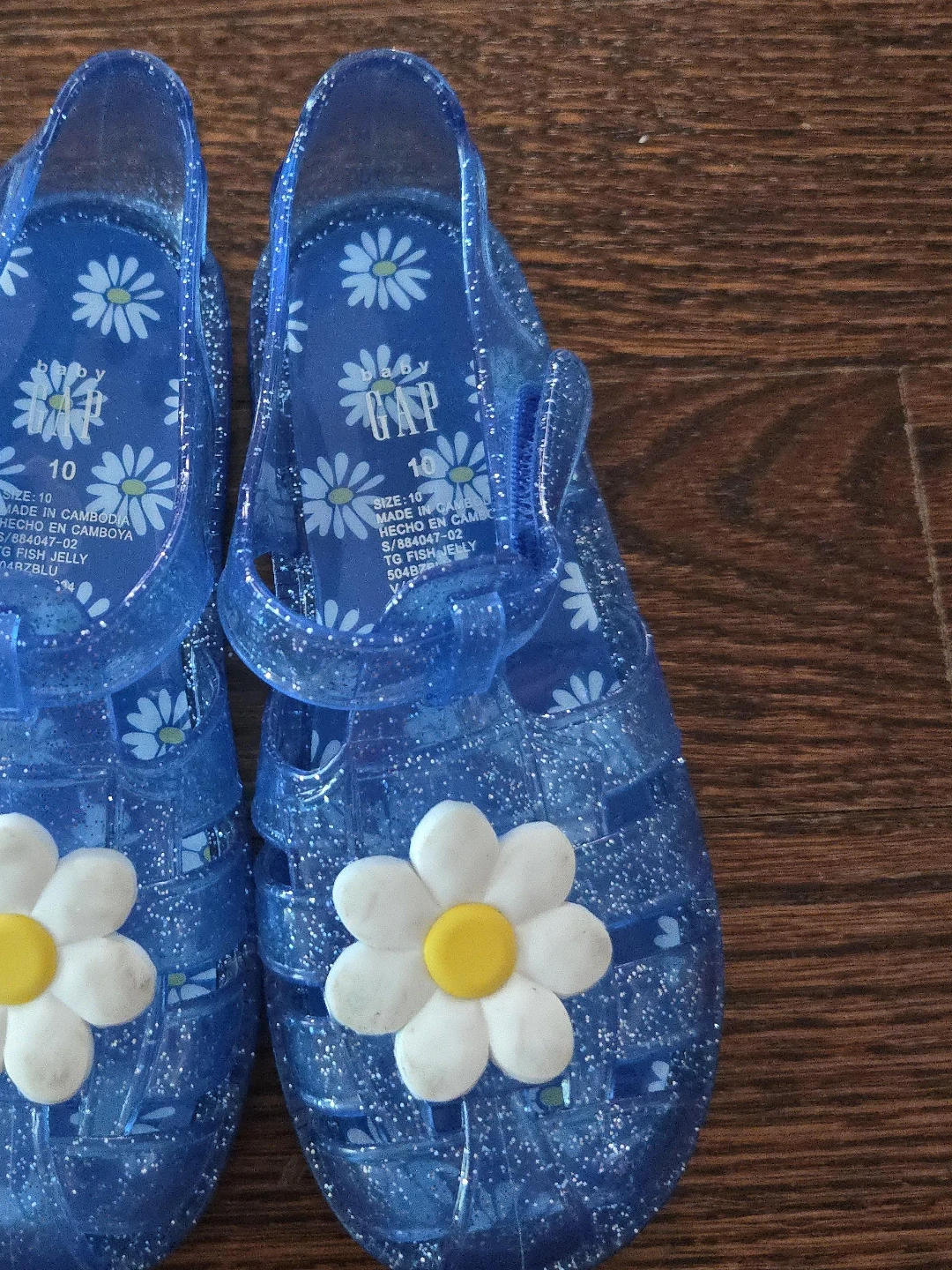 Baby Gap Kids Blue Daisy Jelly Sandals - Size 10 $40 in store - photo 2