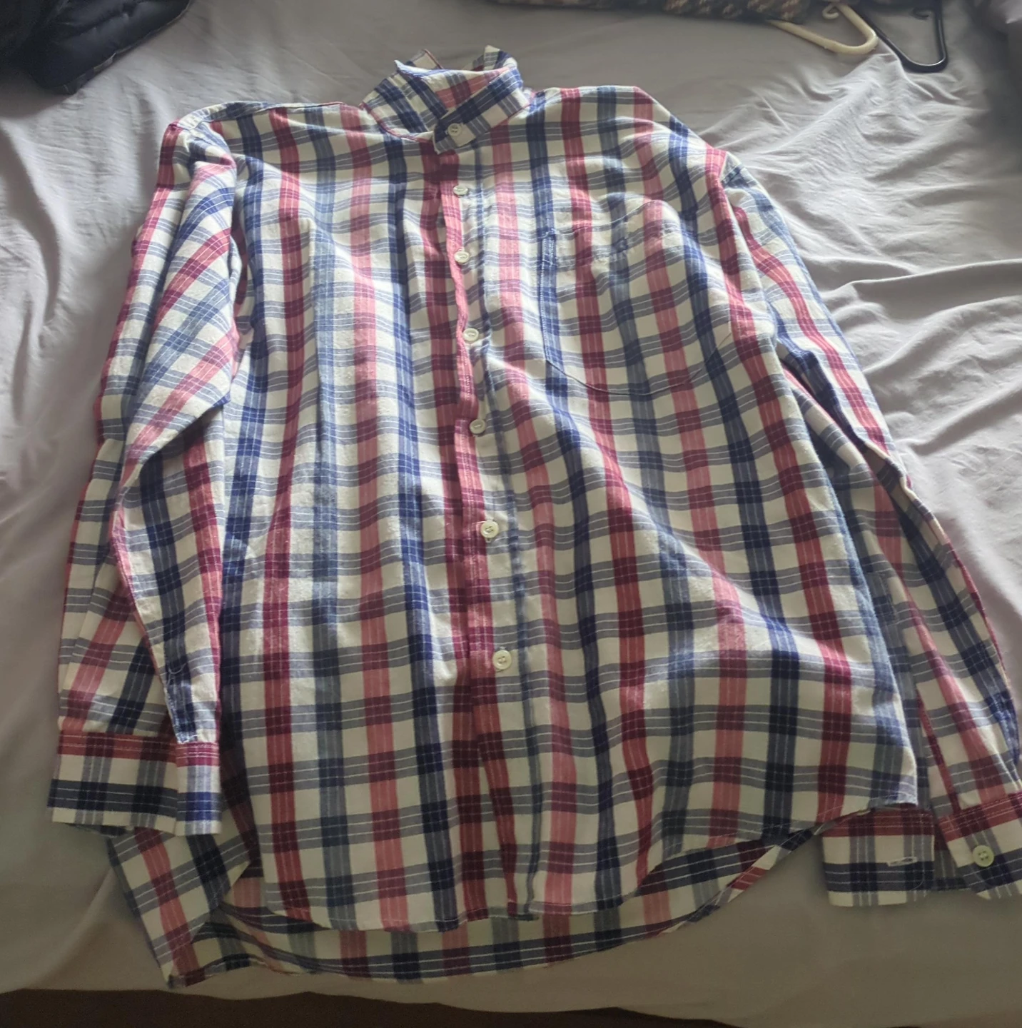 Men's Plaid Button-Up Shirt