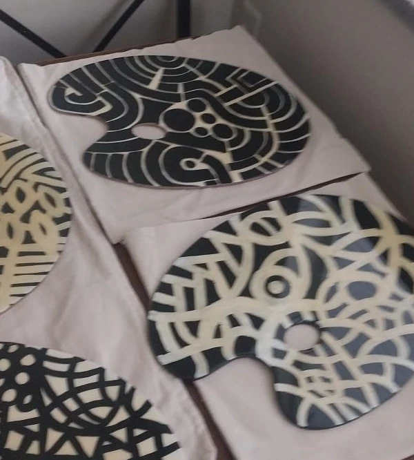 Decorative Art Palette Platter
