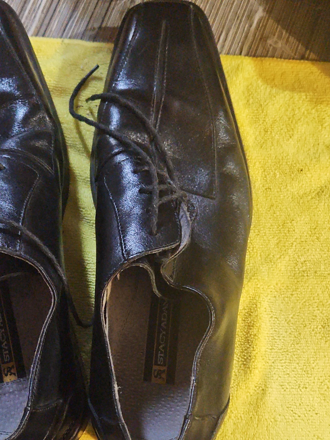 Stacy Adams Black Leather Dress Shoes