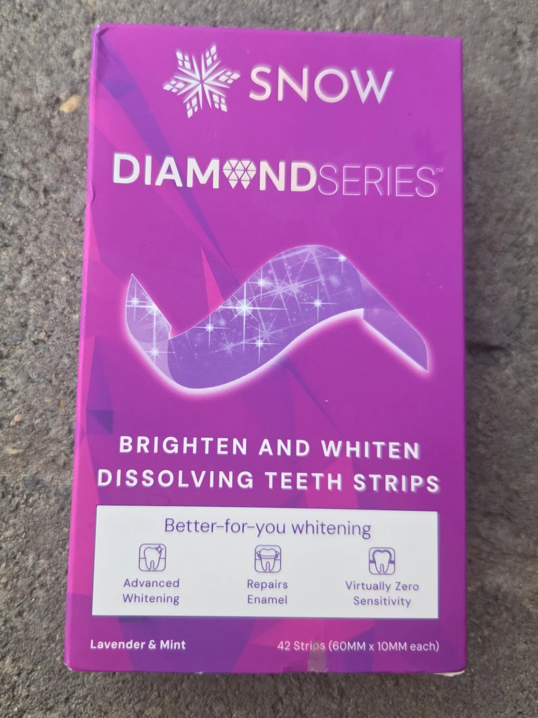 SNOW Diamond Series Dissolving Teeth Strips - Lavender & Mint