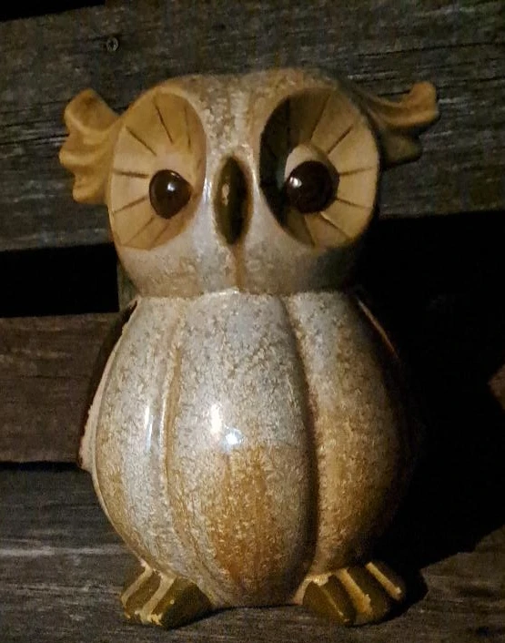 Ceramic Owl Figurine