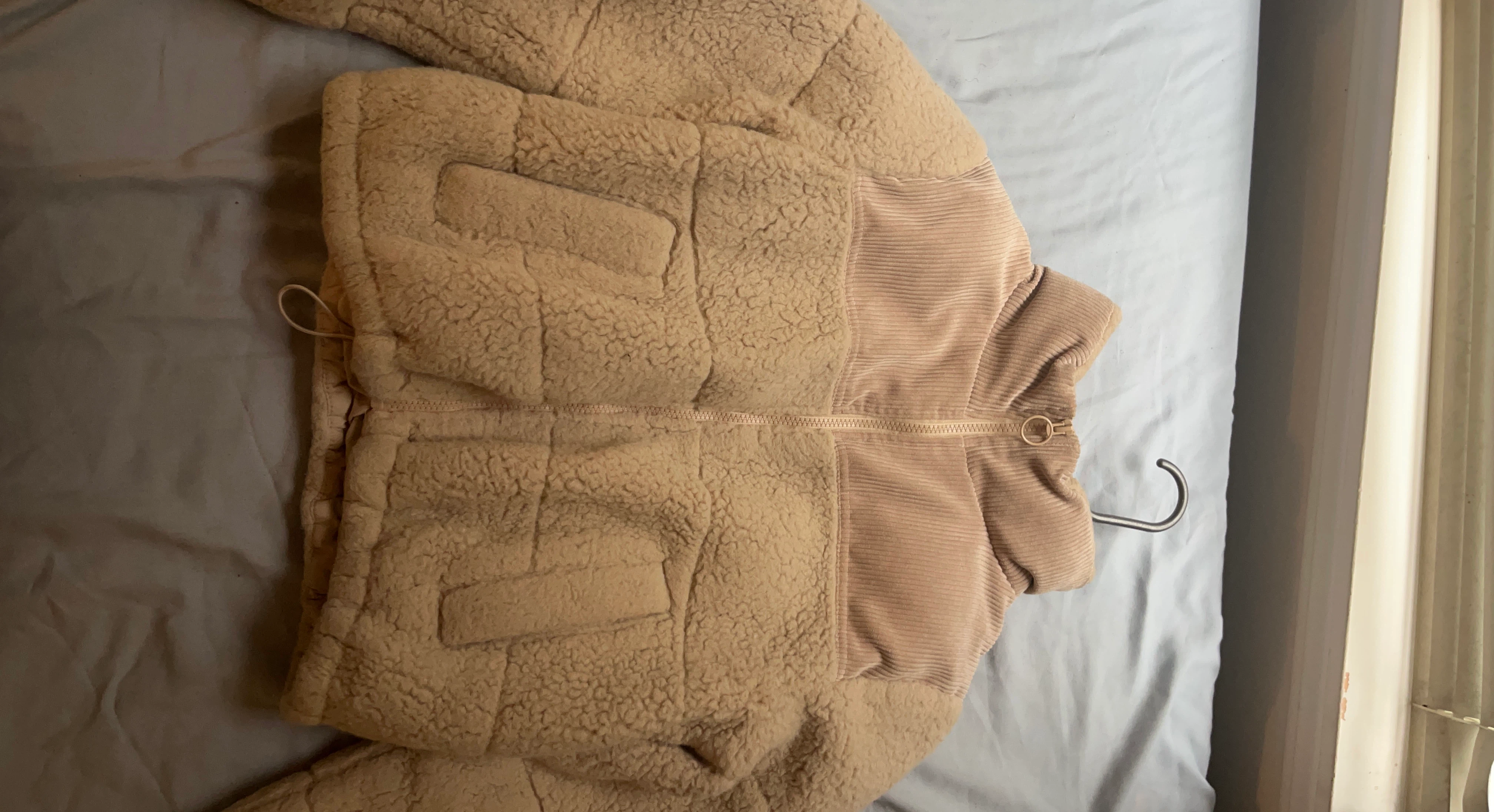 Cream Sherpa & Corduroy Jacket - photo 2