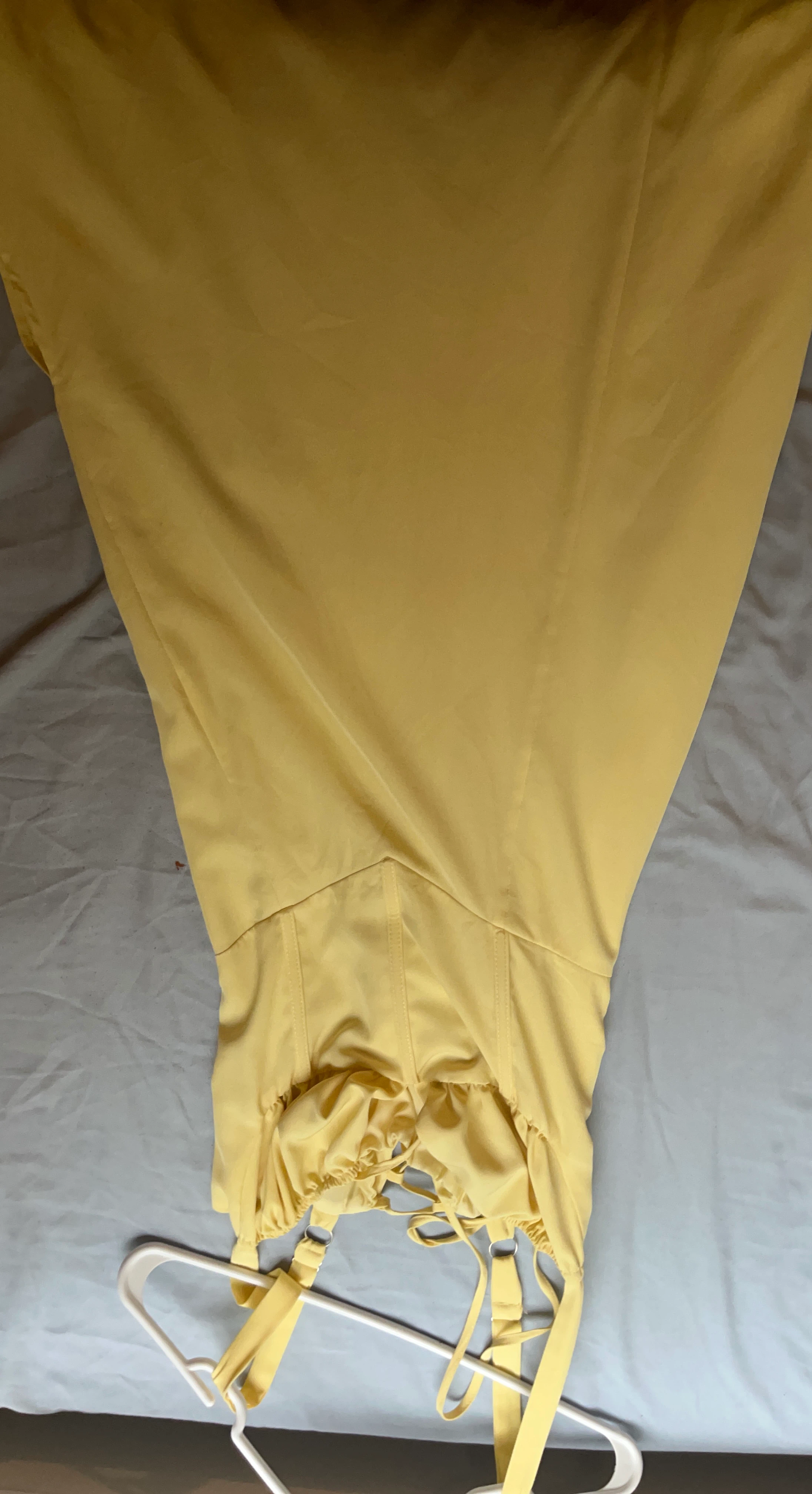 Yellow Maxi Dress with Tie Front - photo 2