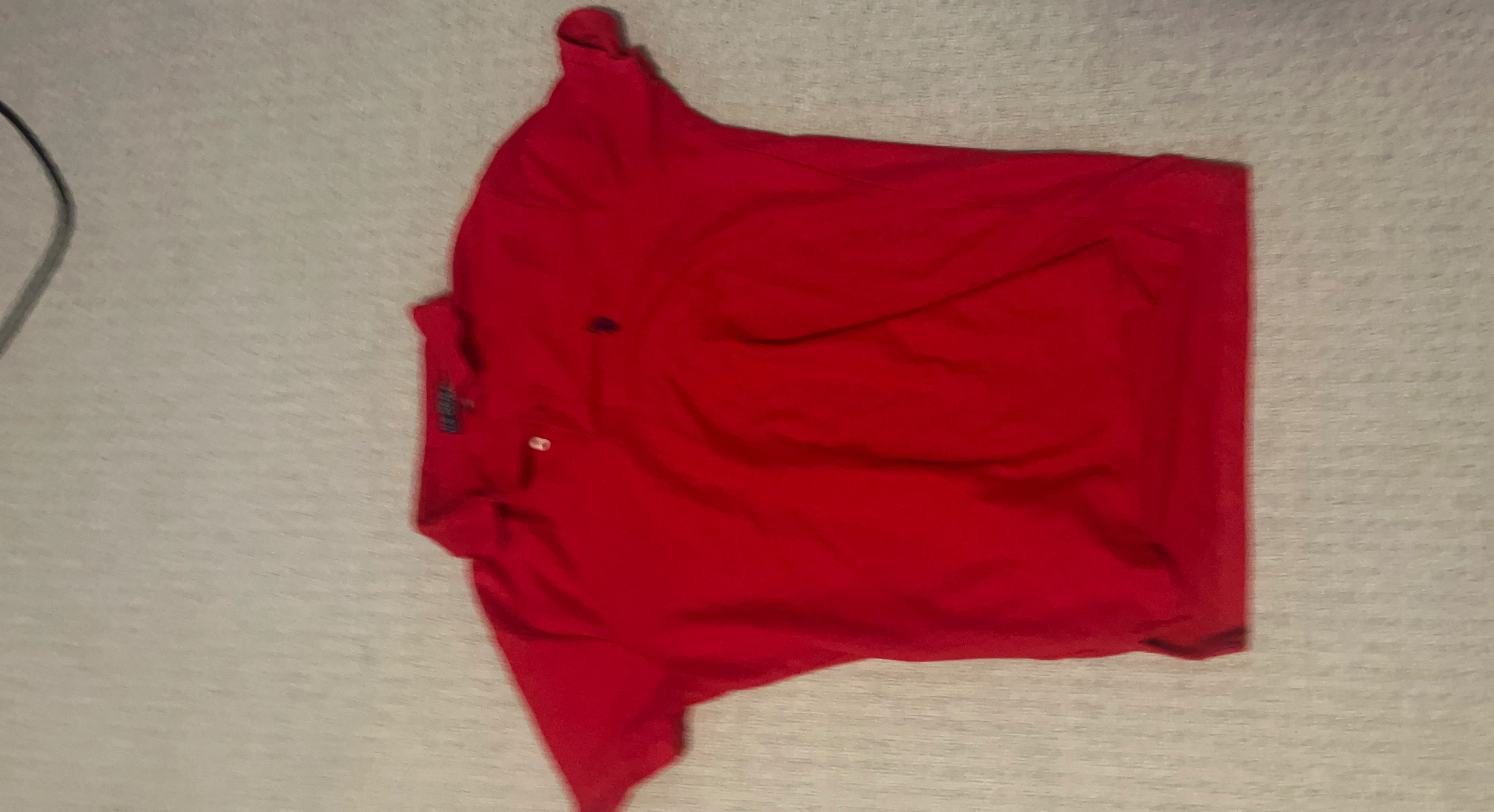 Ralph Lauren Red Polo Shirt - Size Medium