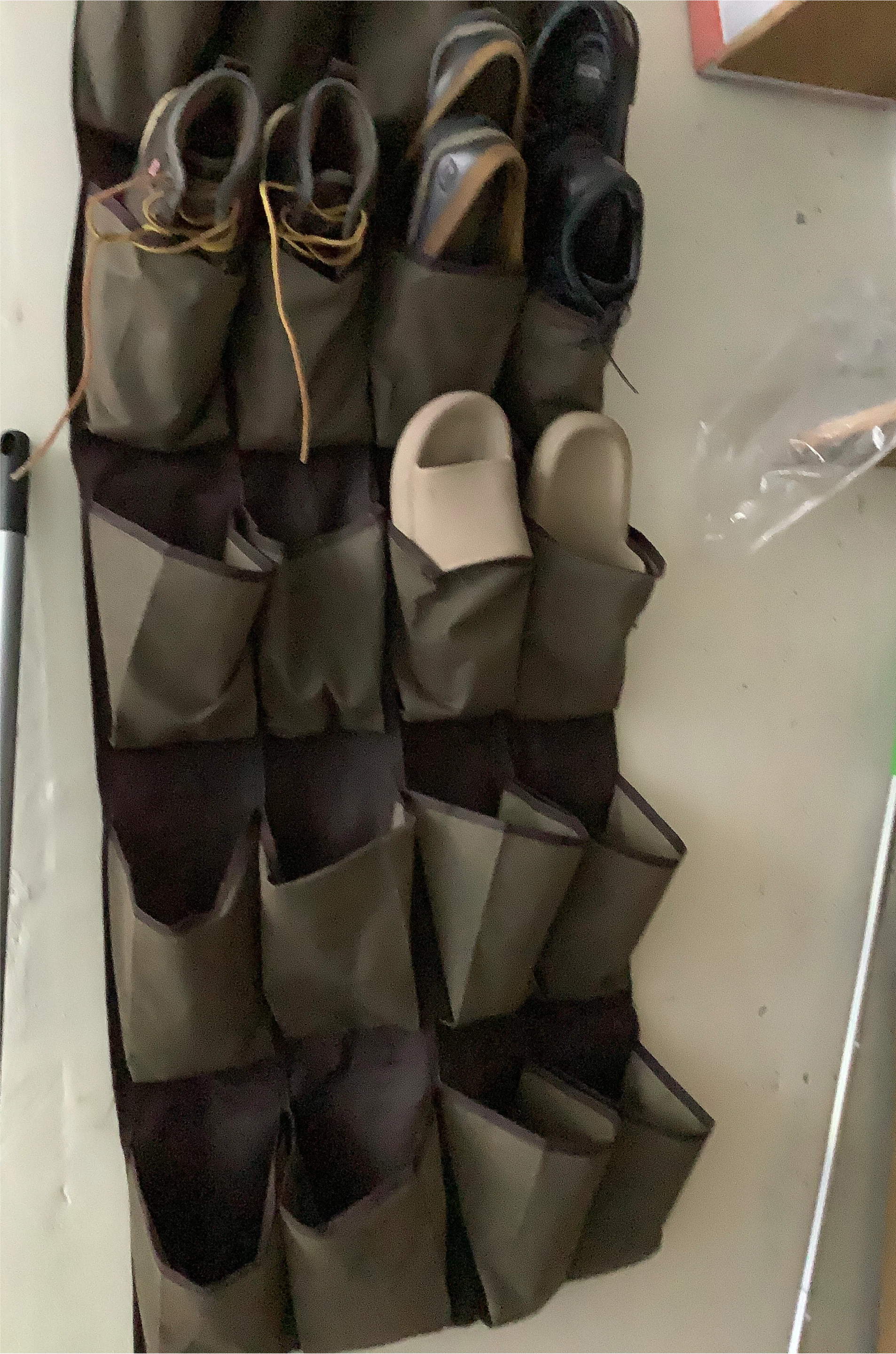 Hanging Shoe Organizer with Pockets