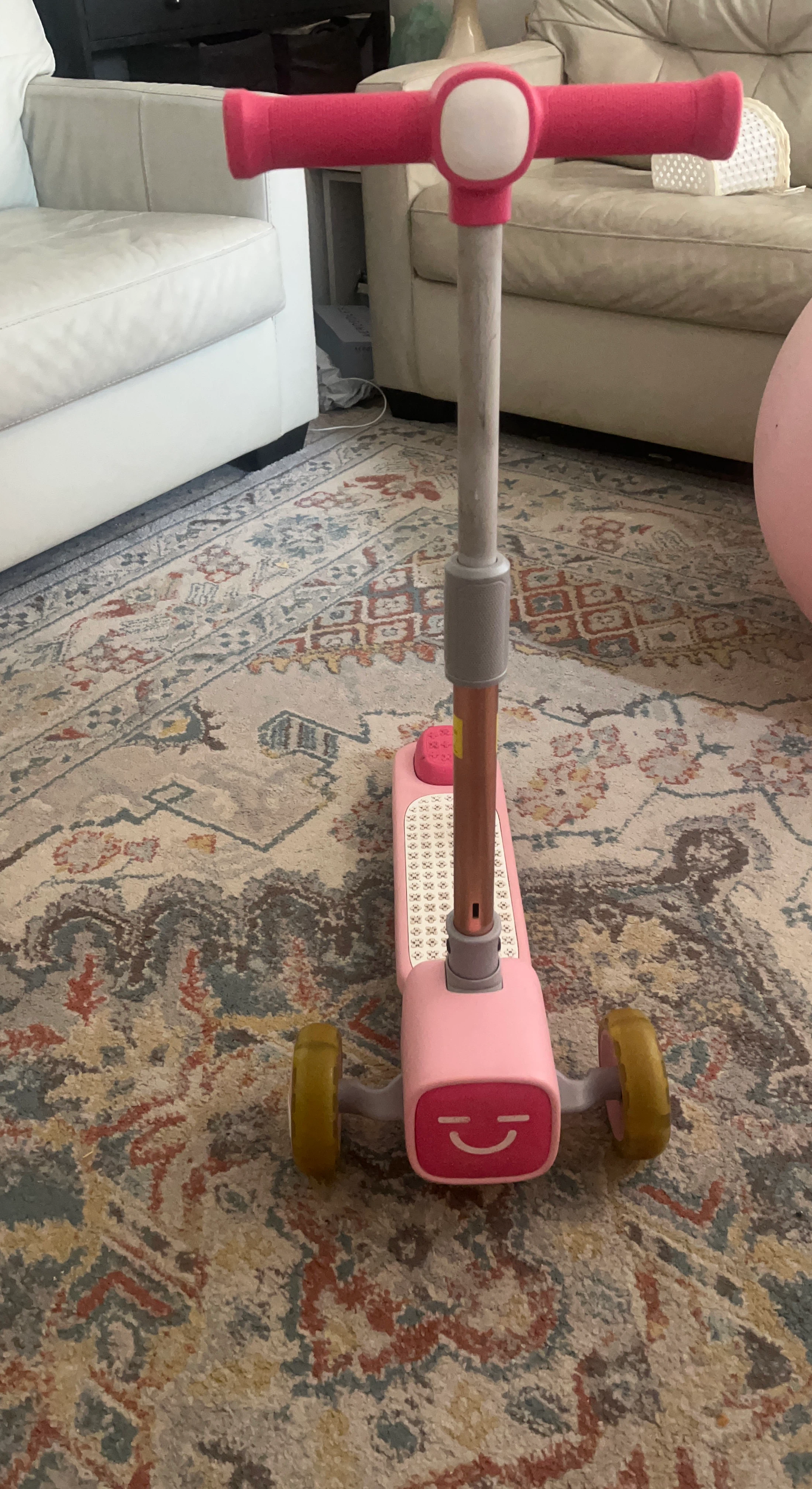 Pink 3-Wheel Scooter