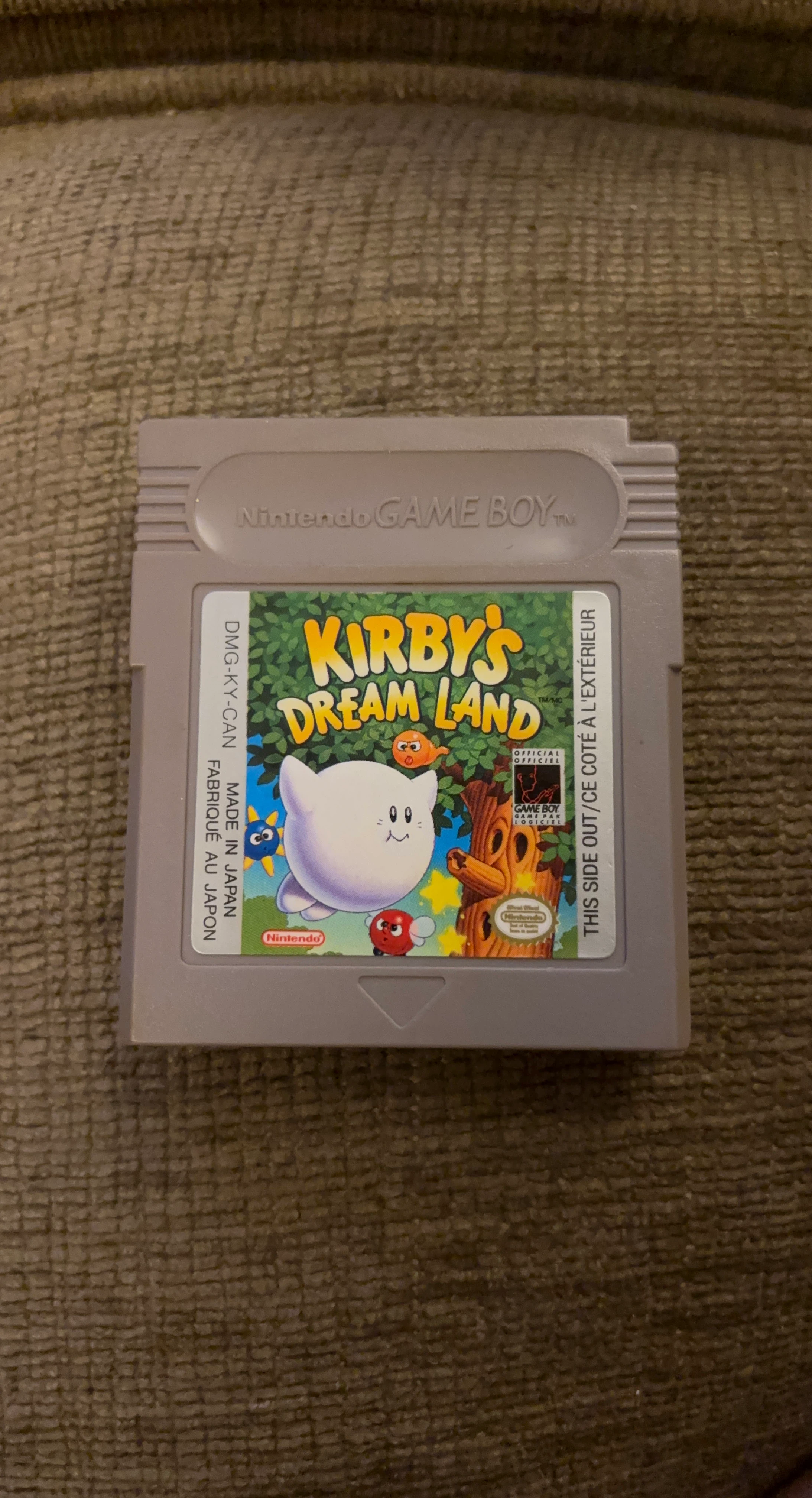 Nintendo Game Boy Kirby's Dream Land Game Cartridge