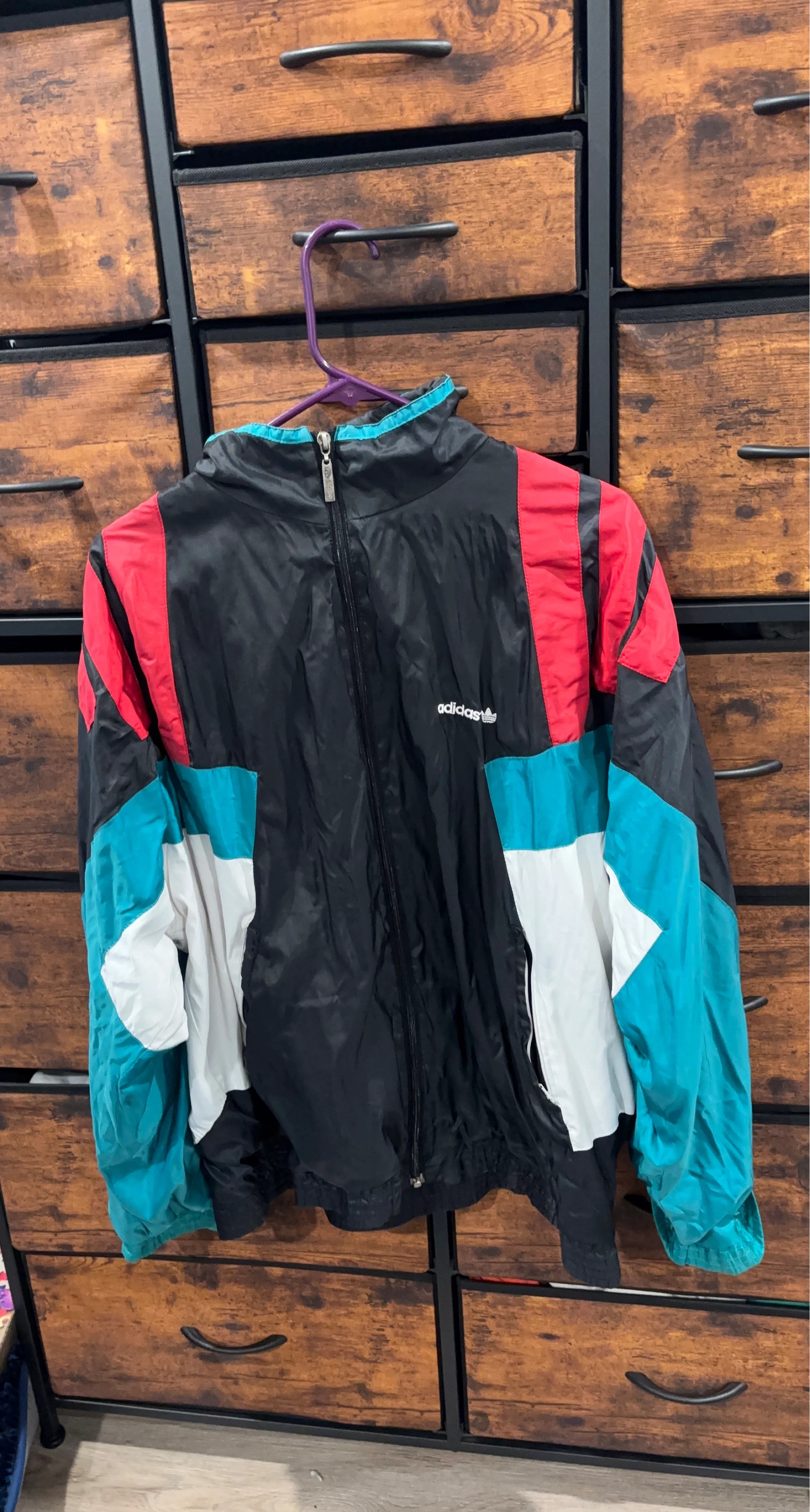 Adidas Colorblock Track Jacket Size 8
