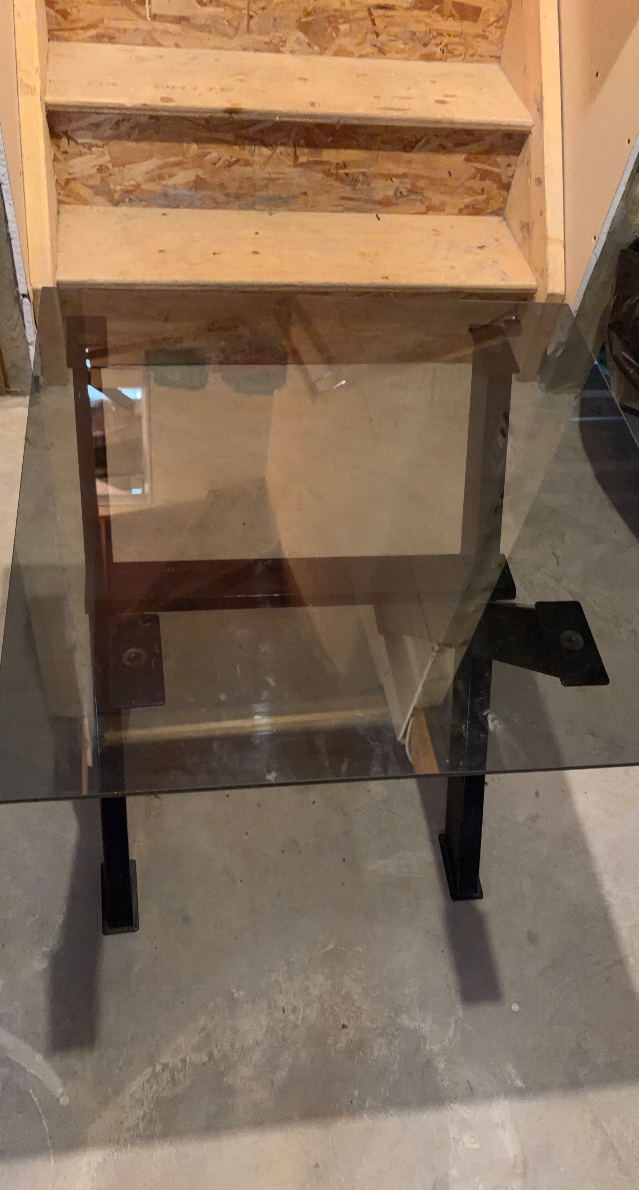 Set of 2 Glass top coffee table