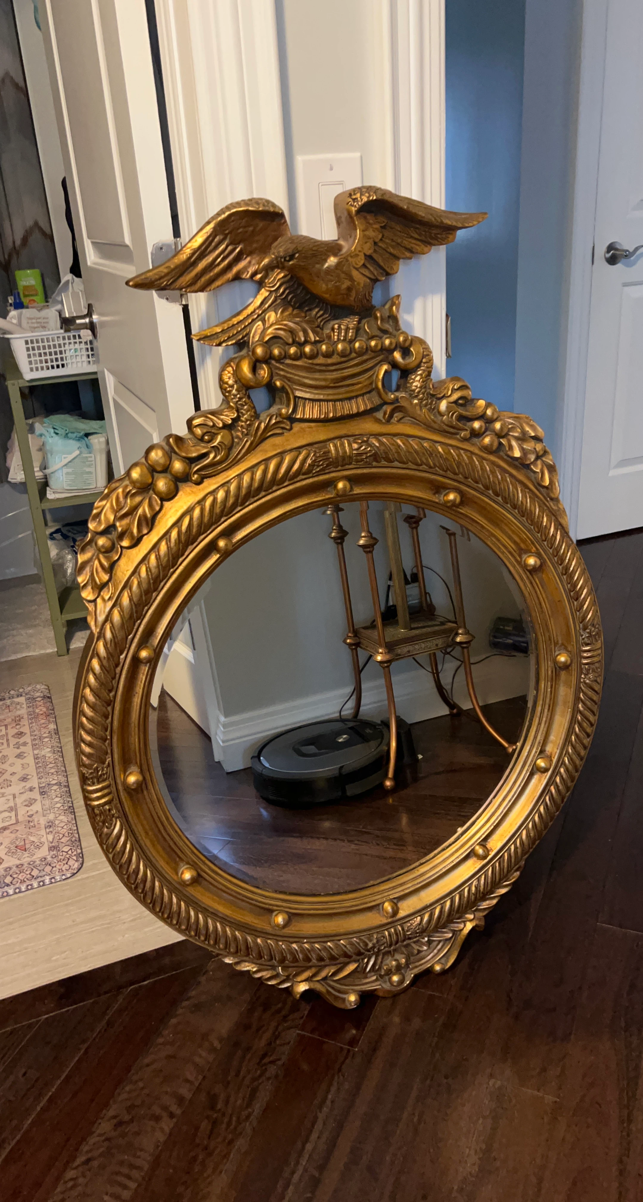 Ornate Gold Eagle Mirror