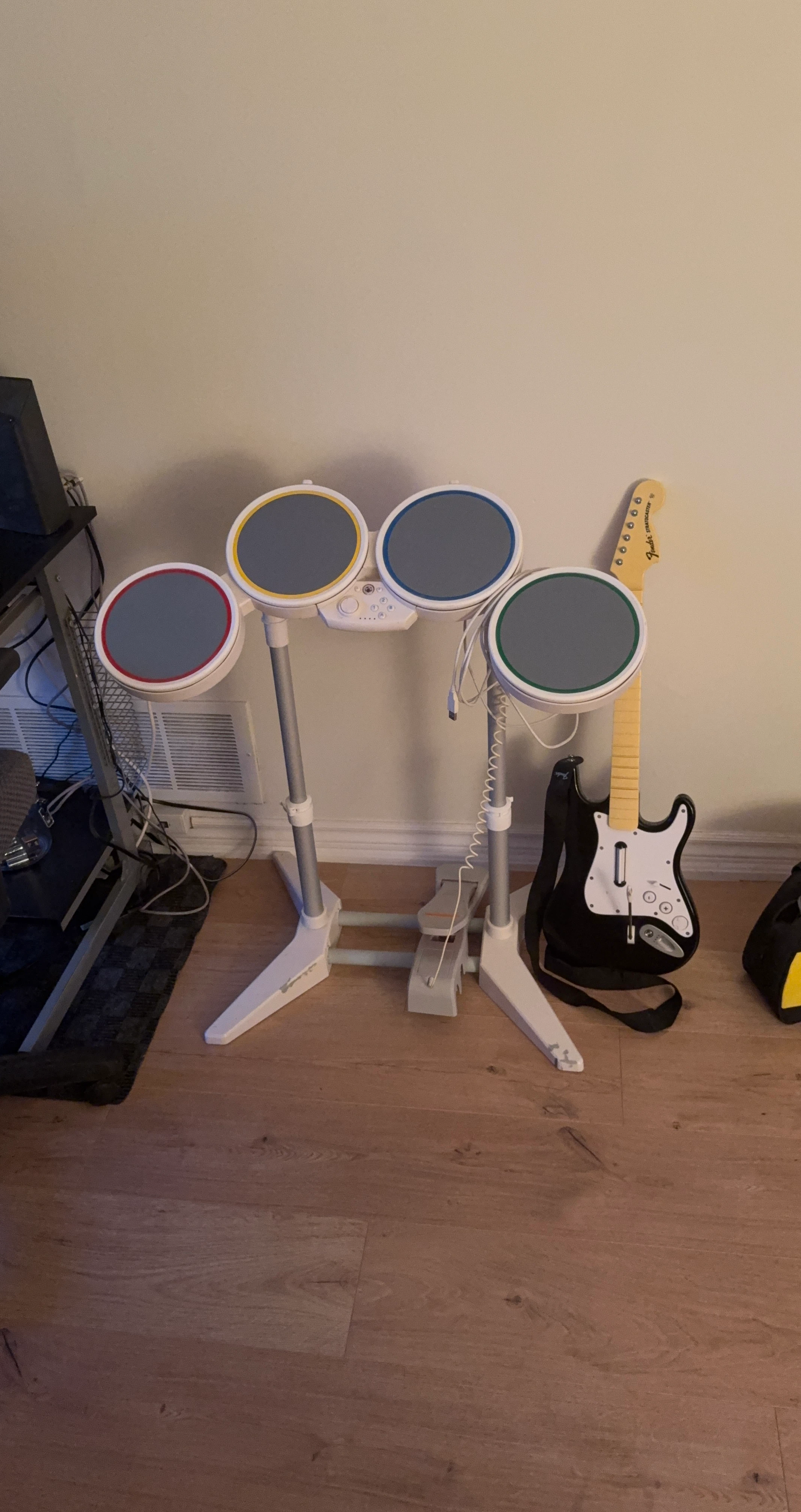 Rock Band Drum Set and Guitar Bundle