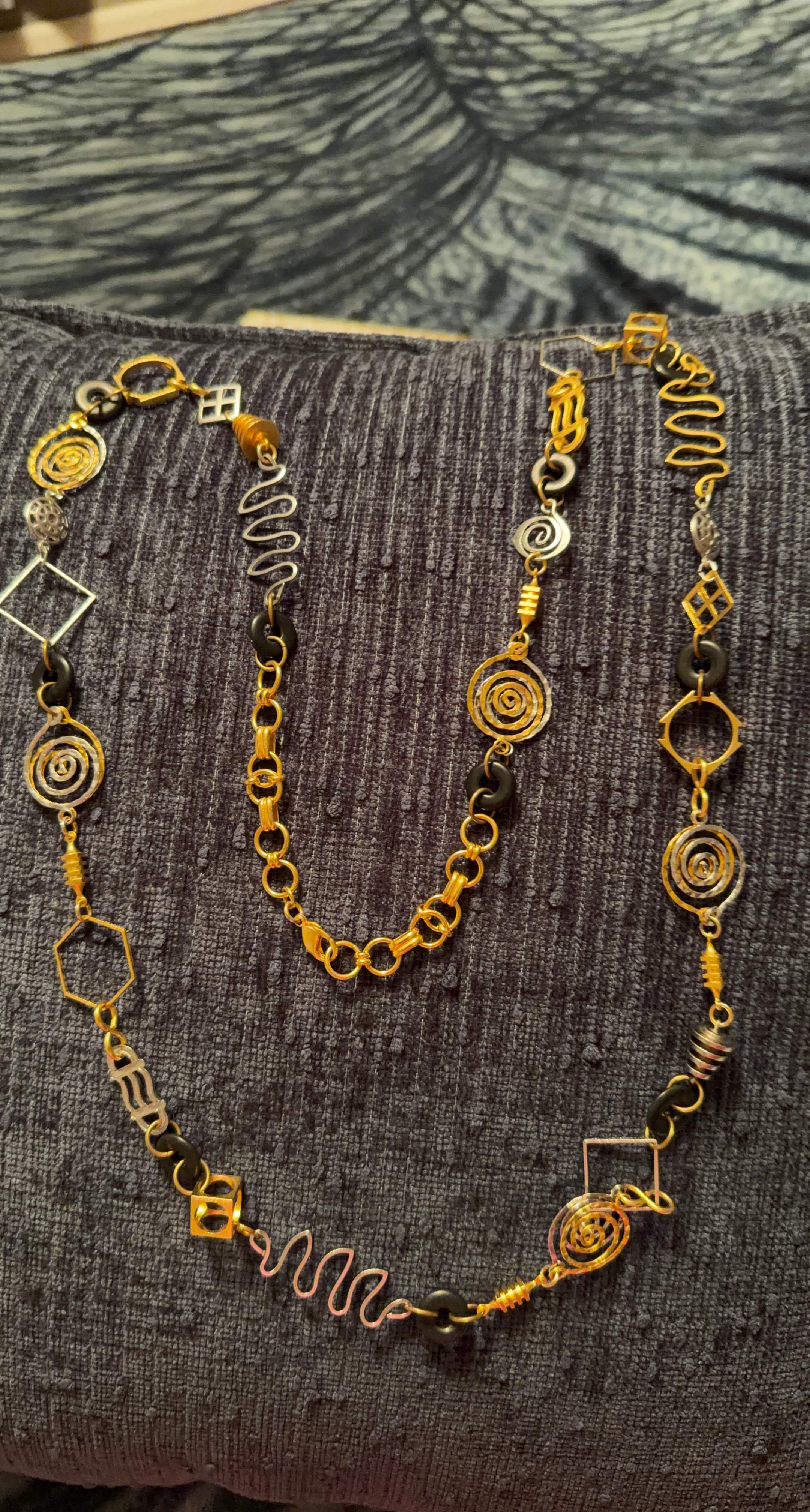 Handmade Beaded Wire Wrapped Necklace