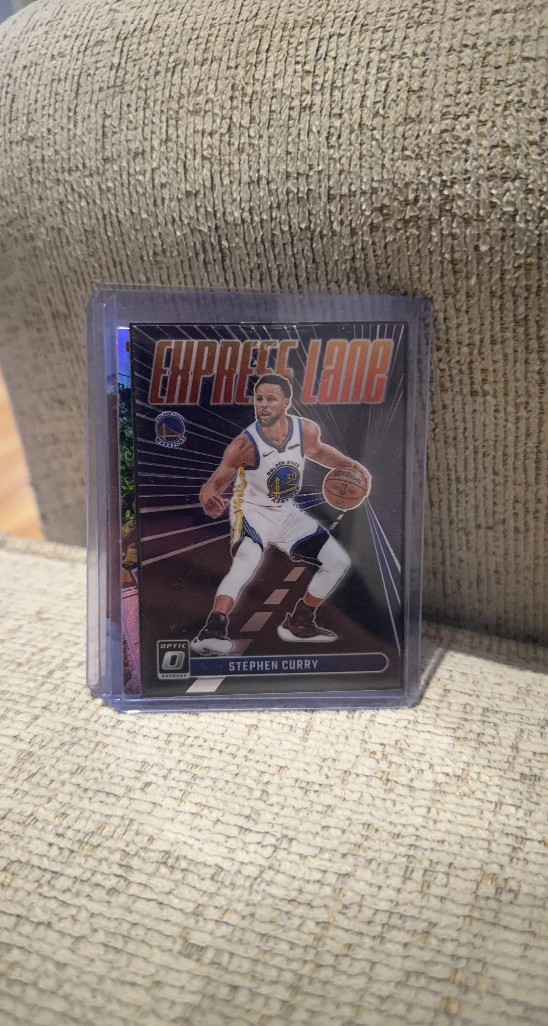 2020-21 Panini Prizm "Express Lane" Stephen Curry Card