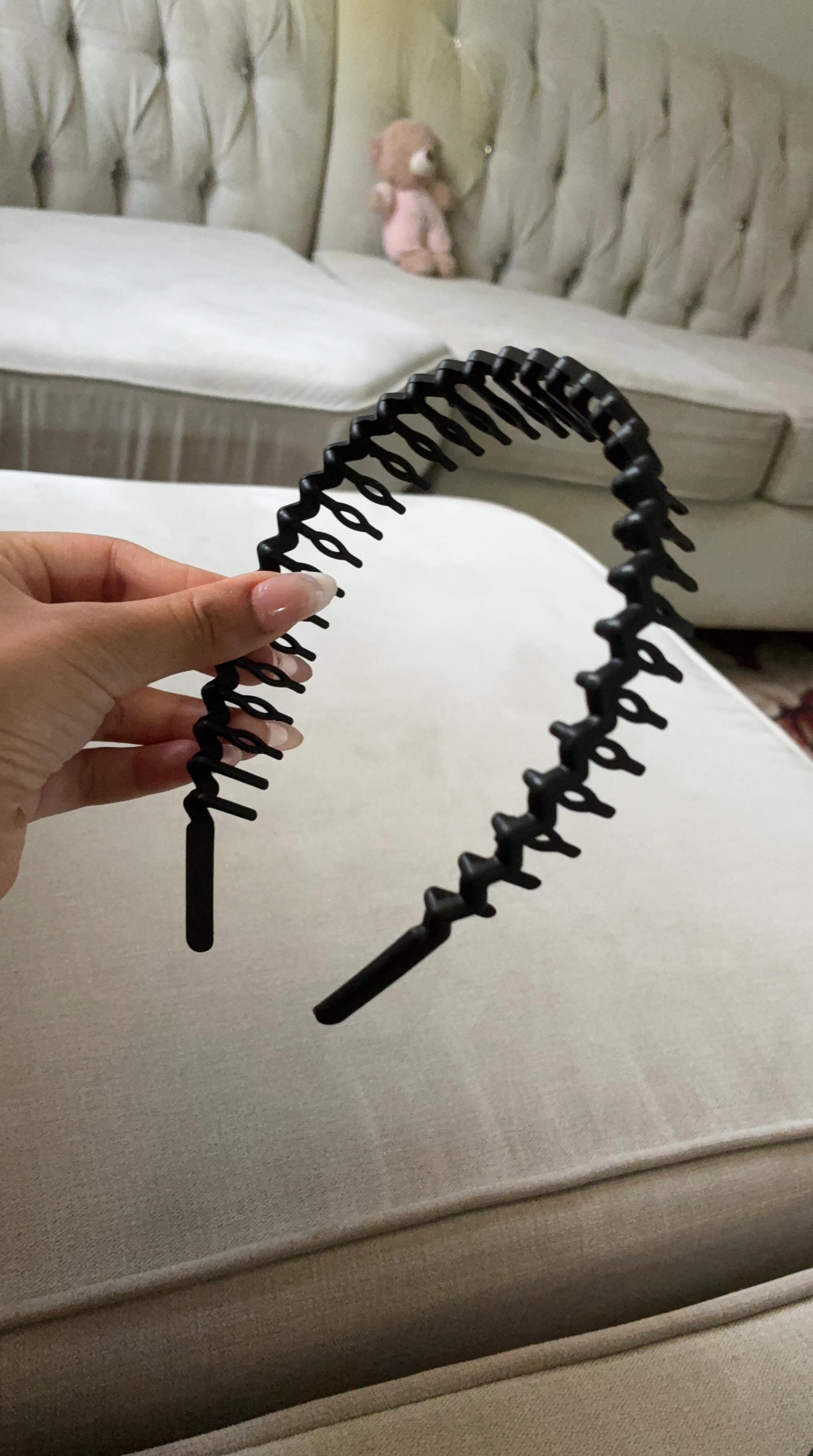 Black Wavy Headband