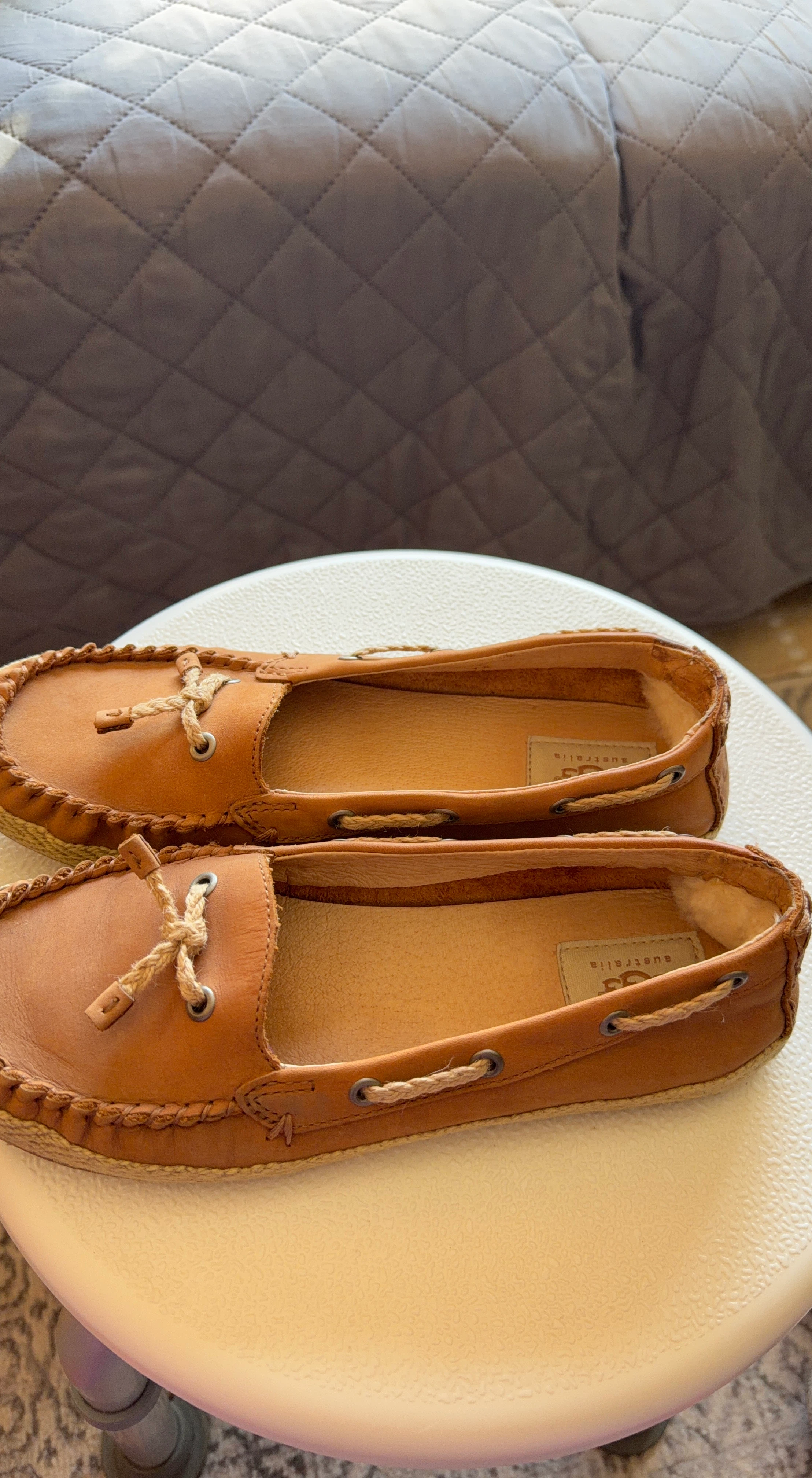 UGG Australia Leather Boat Shoes