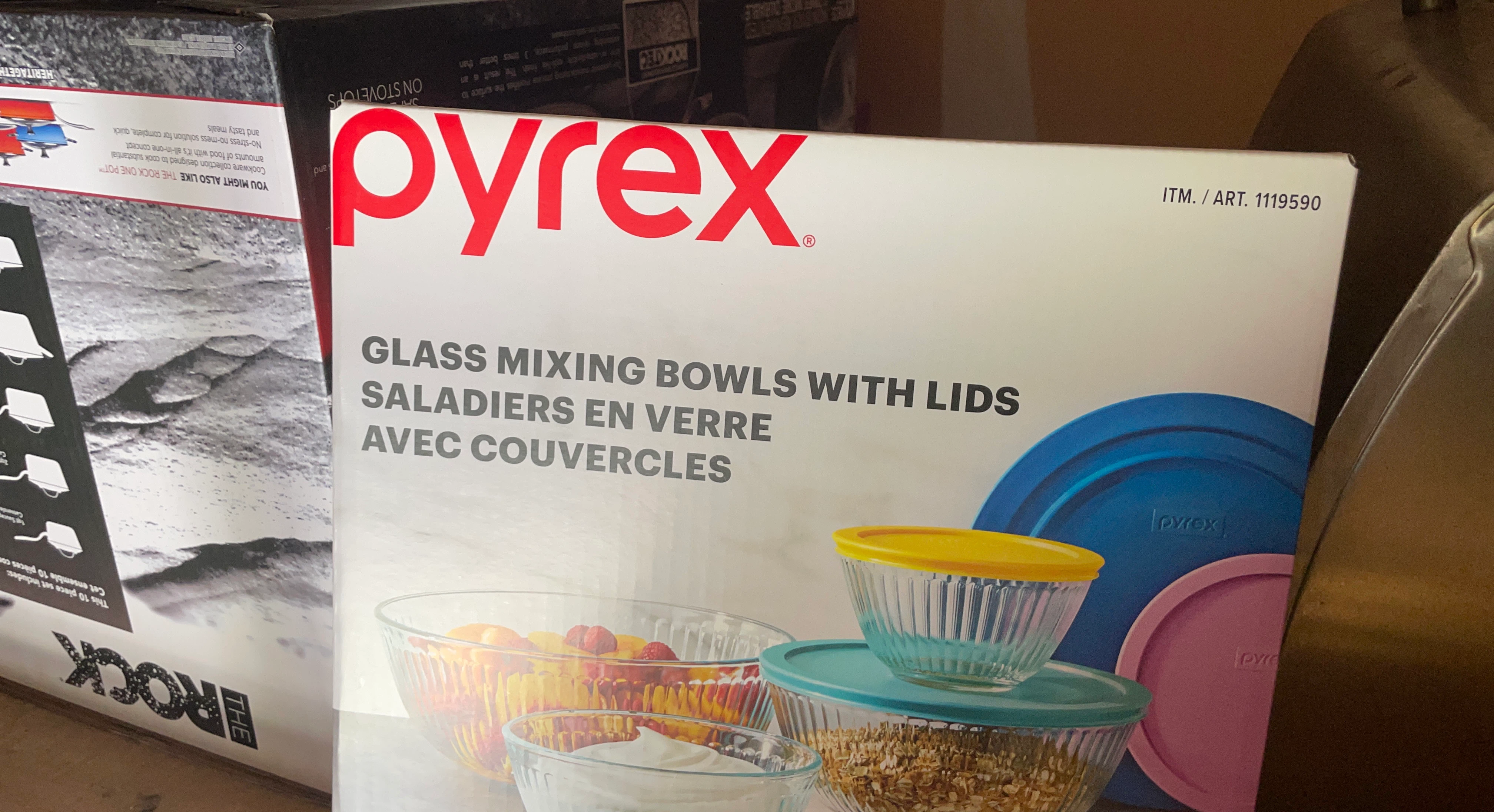 Pyrex Glass Mixing Bowls with Lids (8-Piece Set)
