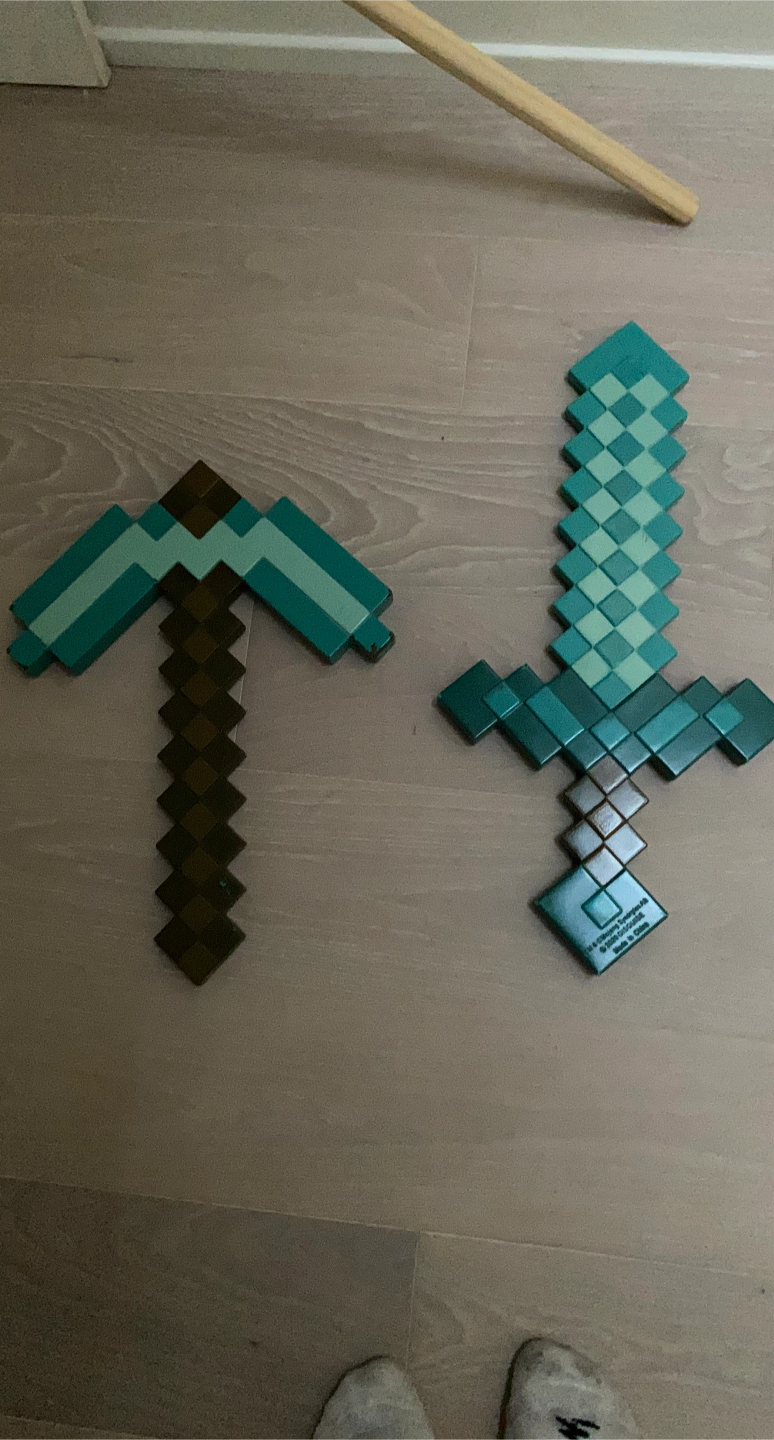 Minecraft Pickaxe and Sword Toy Set