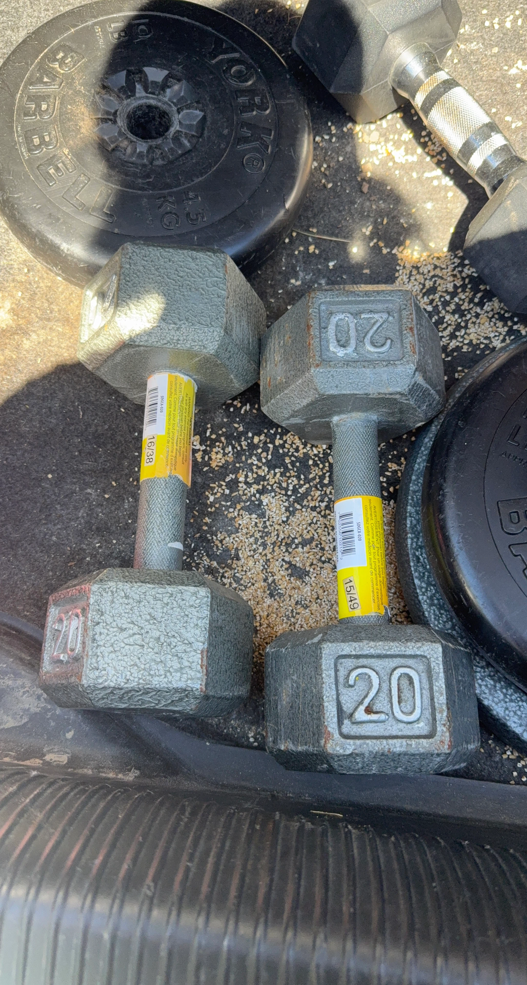 Two 20lb Dumbbells