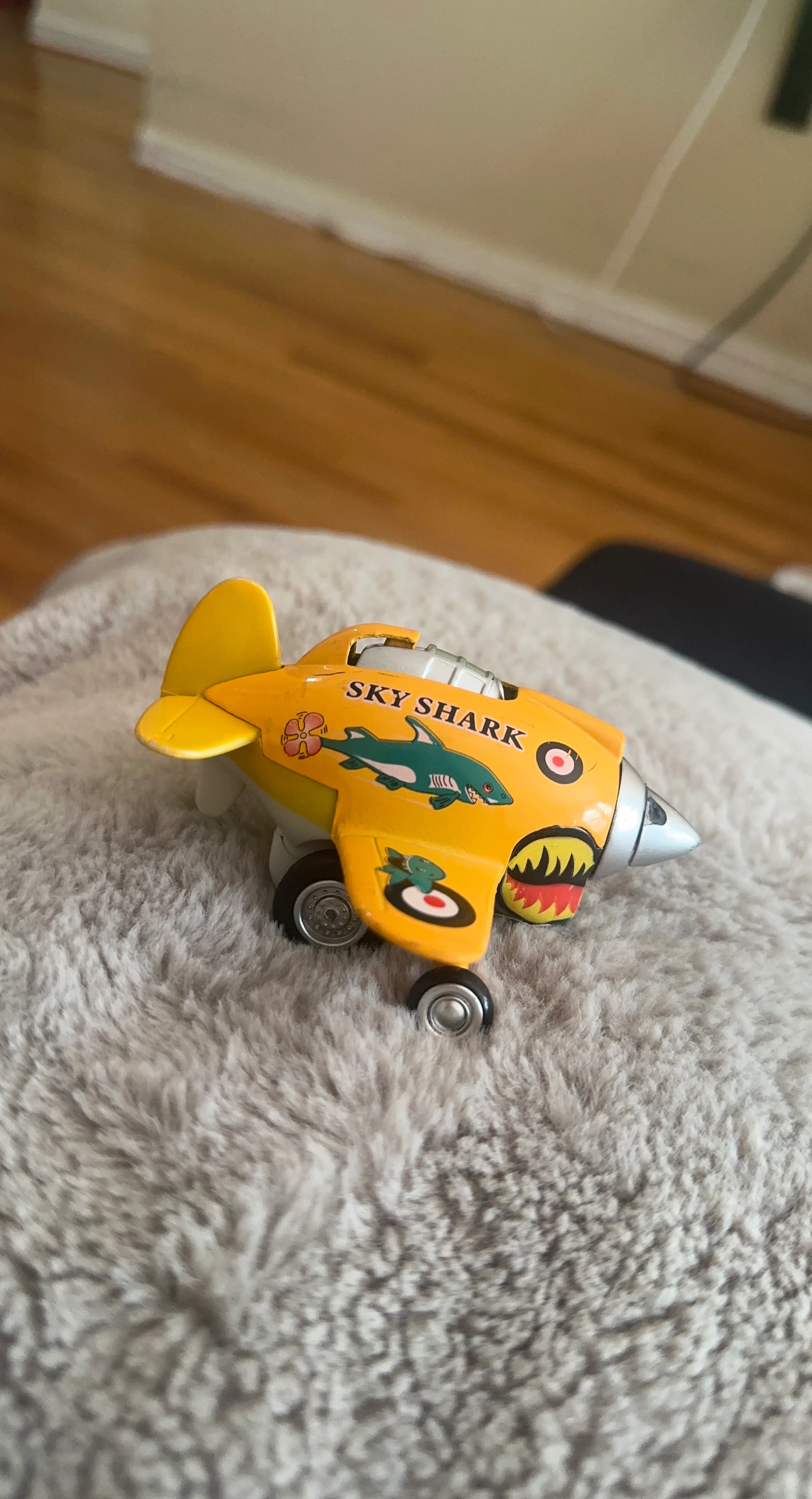 Yellow Sky Shark Toy Airplane