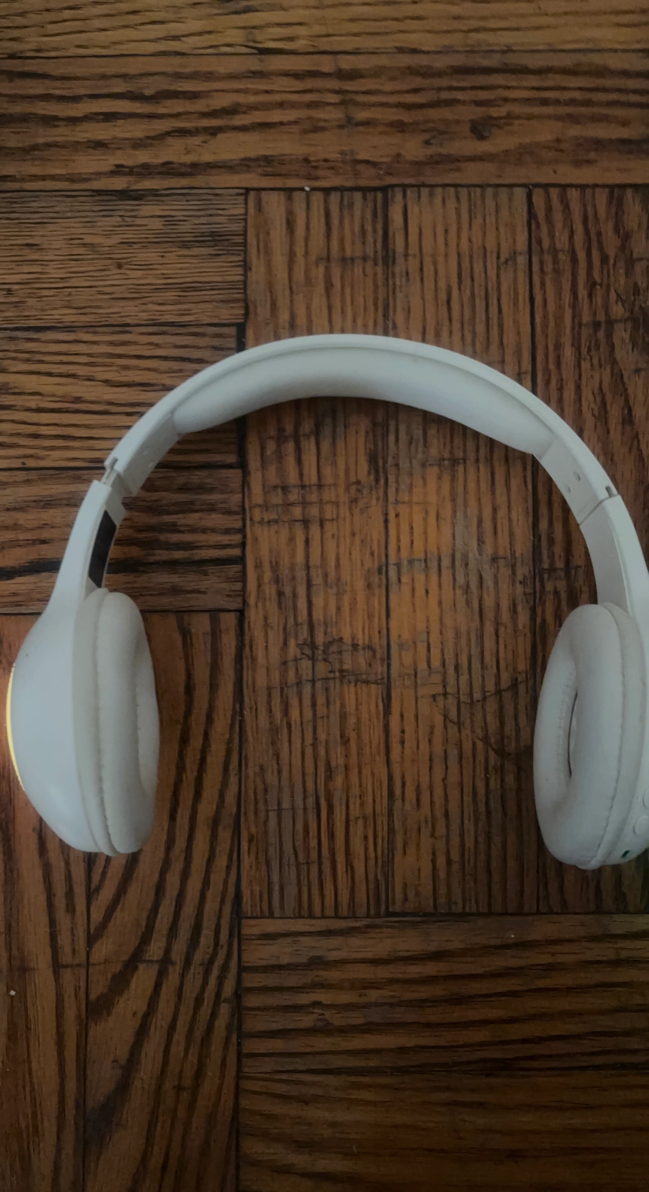 White Over-Ear Headphones with LED Lights