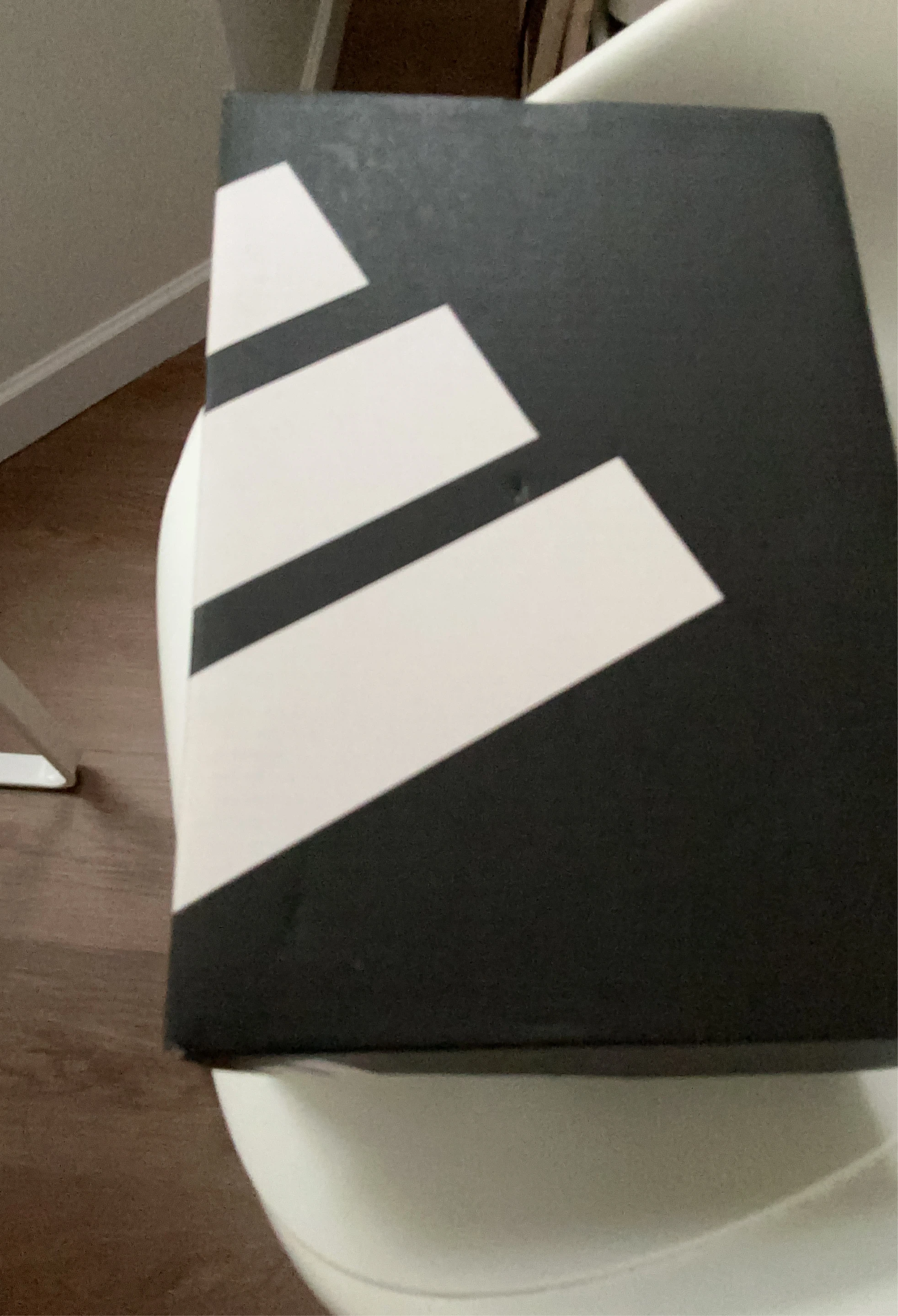 Adidas Black & White Three Stripe Box
