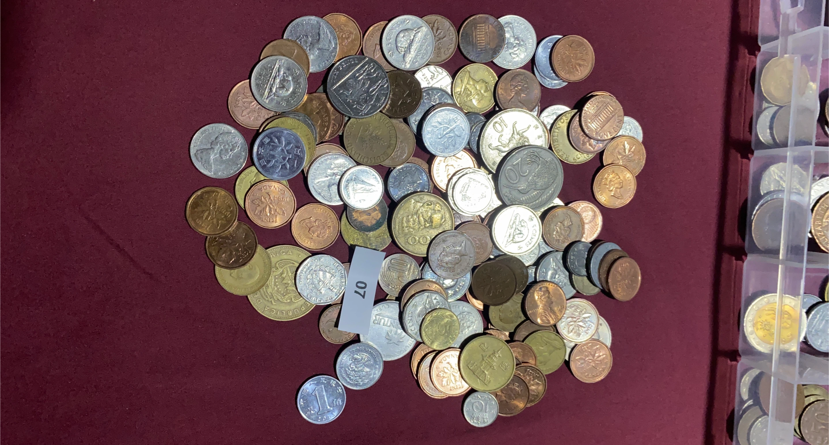 Mixed Bag of World Coins
