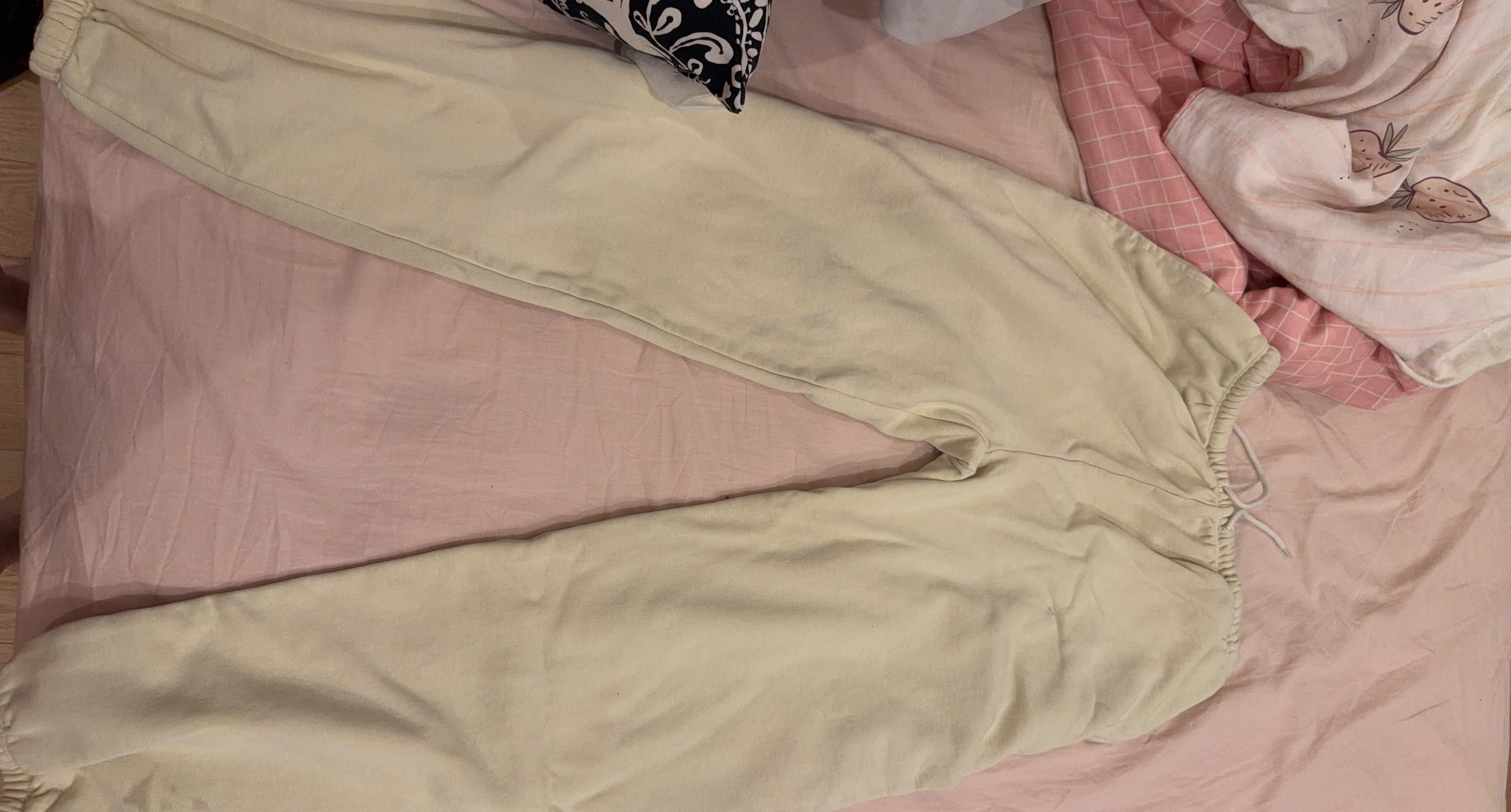 brandy melville baby yellow pants