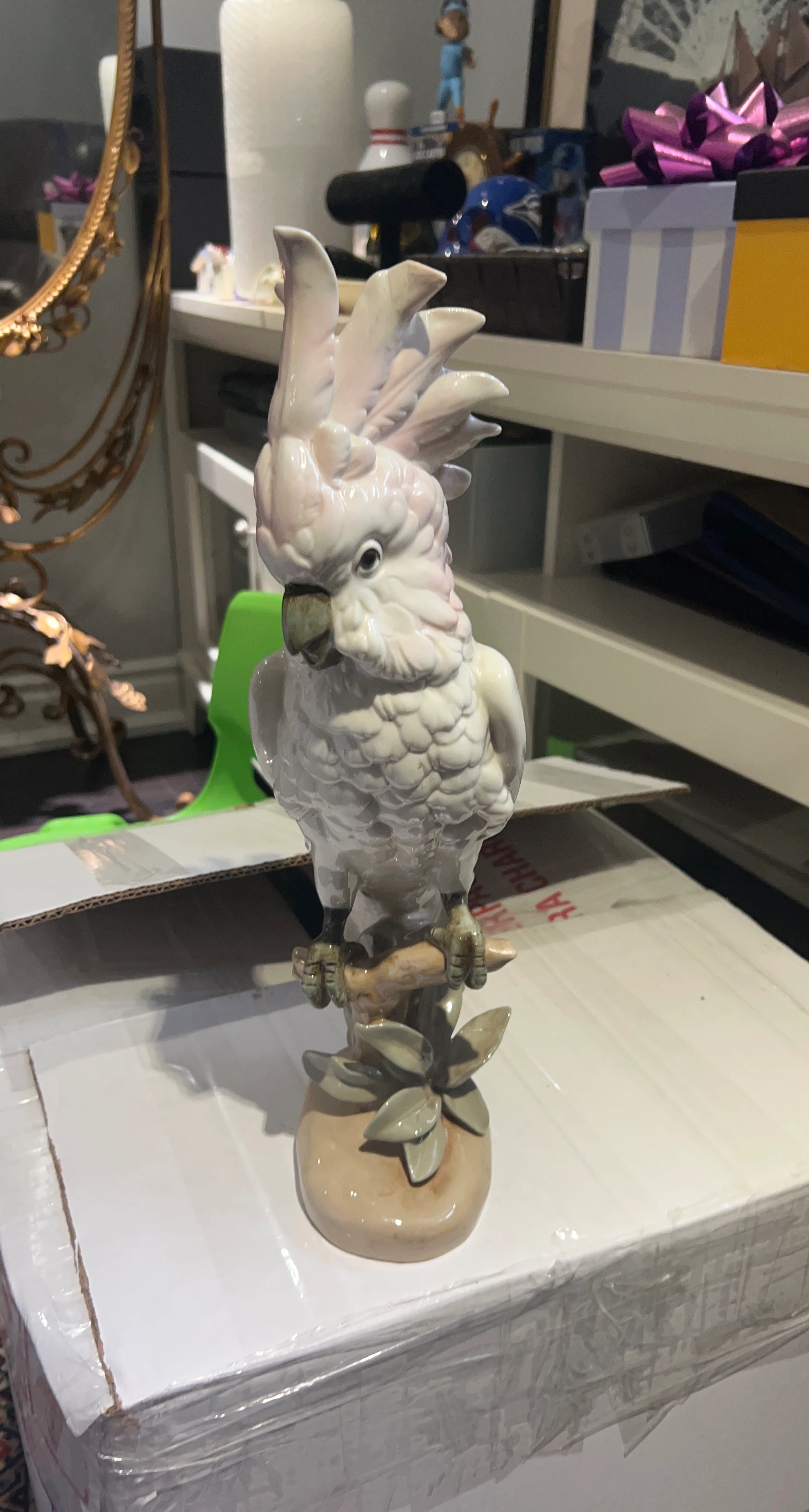Ceramic Cockatoo Figurine