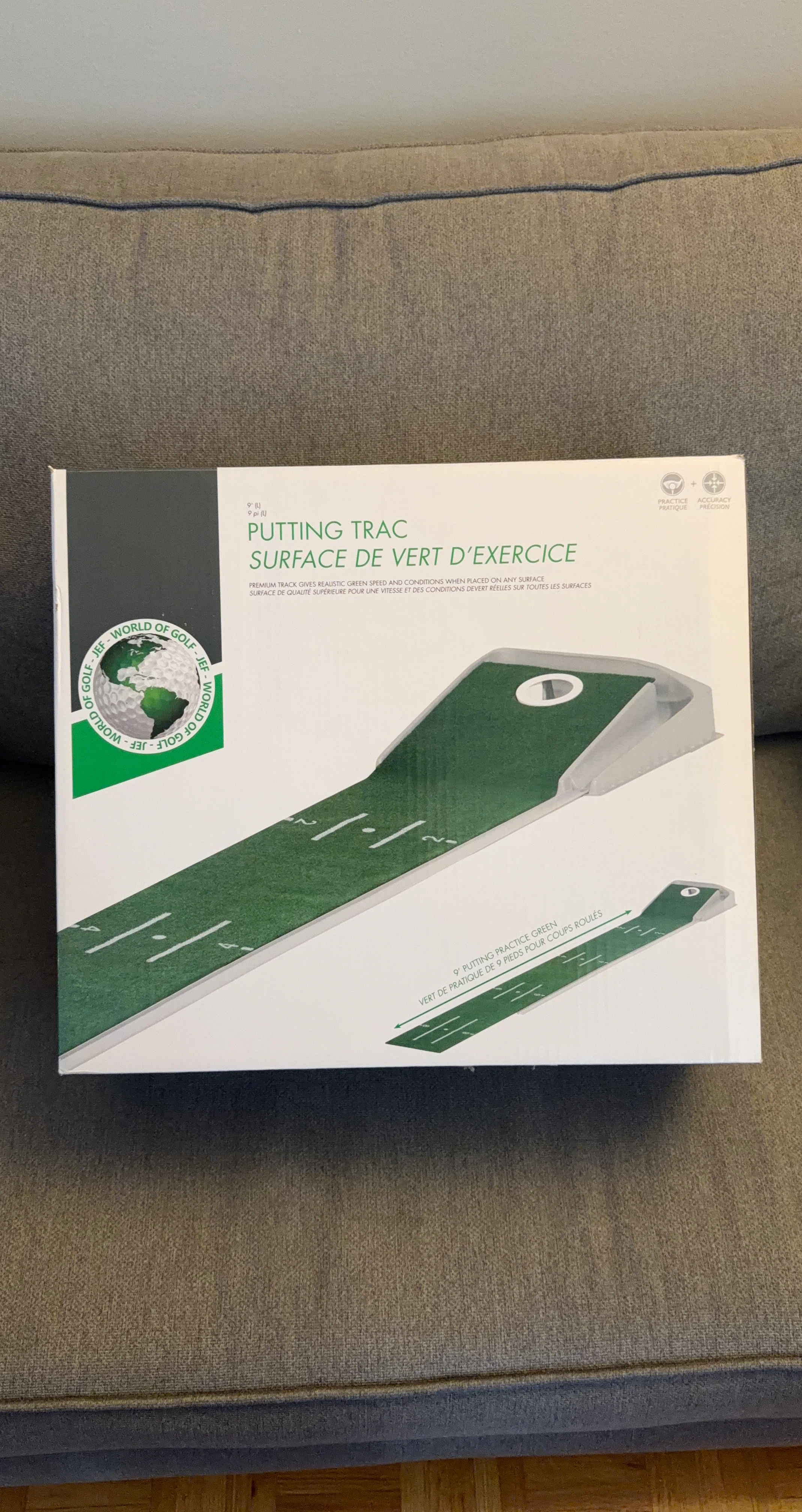 World of Golf Putting Track Practice Green