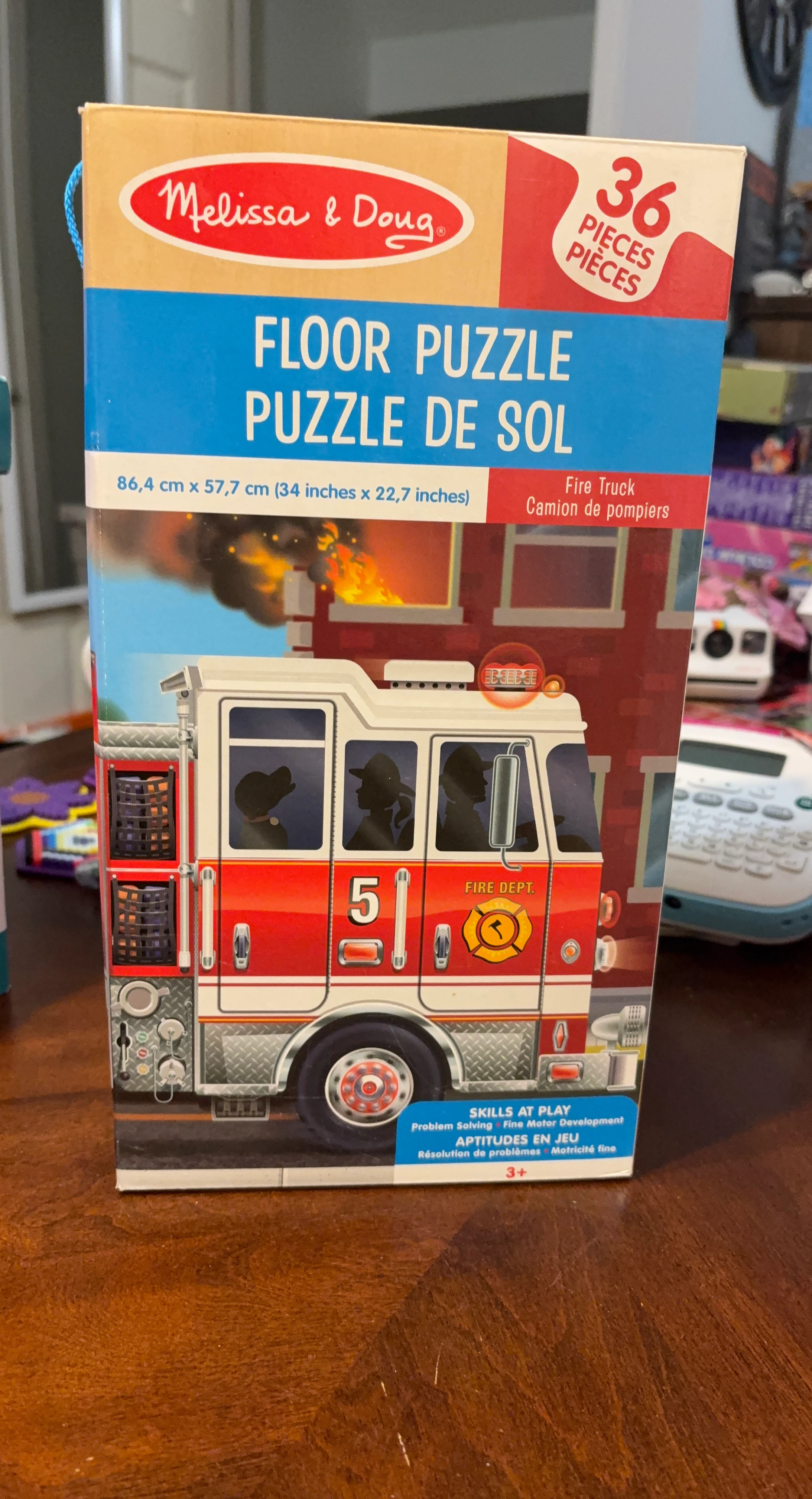 Melissa & Doug Fire Truck Floor Puzzle - 36 Pieces