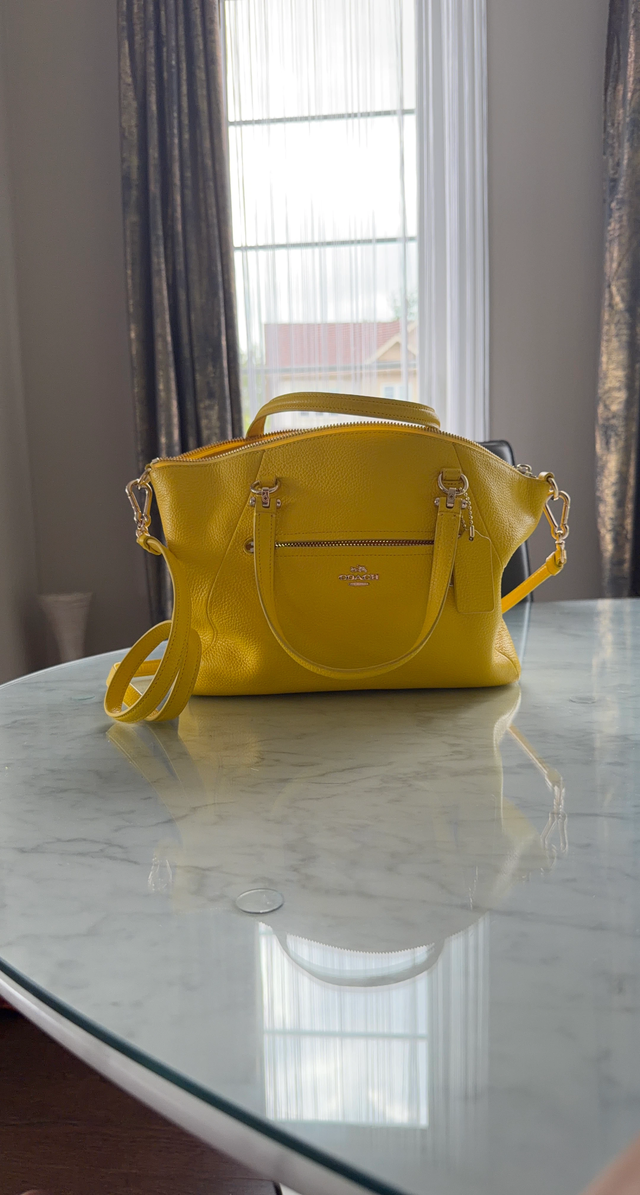 Coach Pebble Leather Satchel
