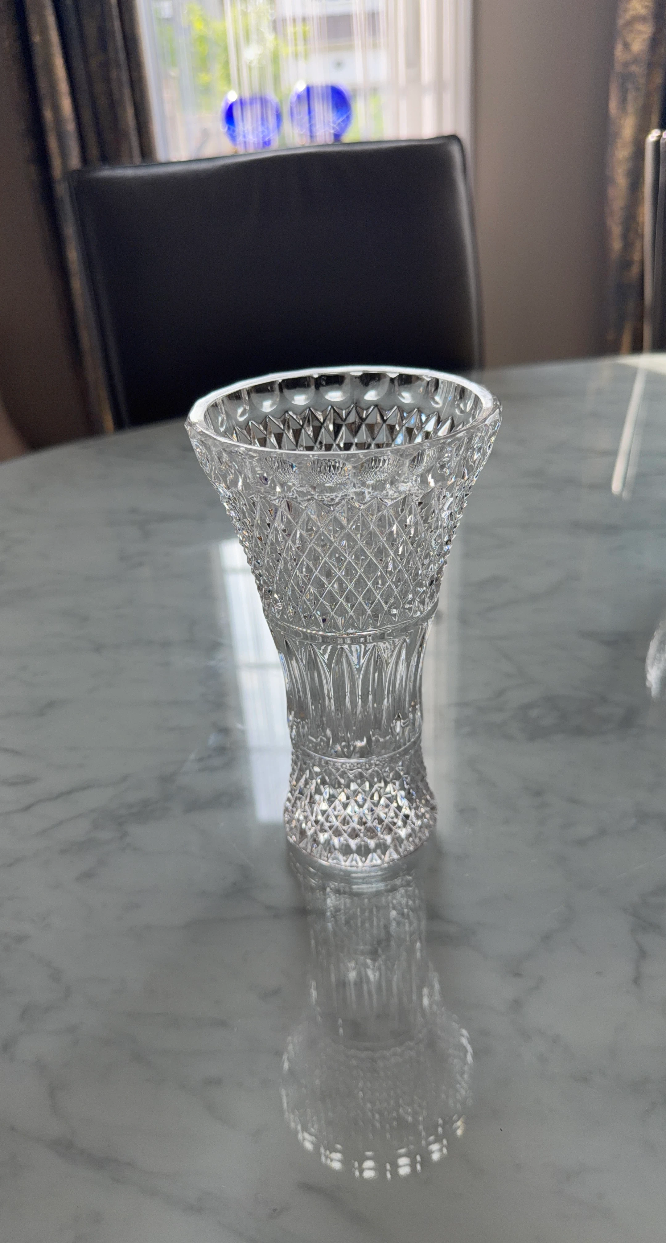 Clear Crystal Glass Vase
