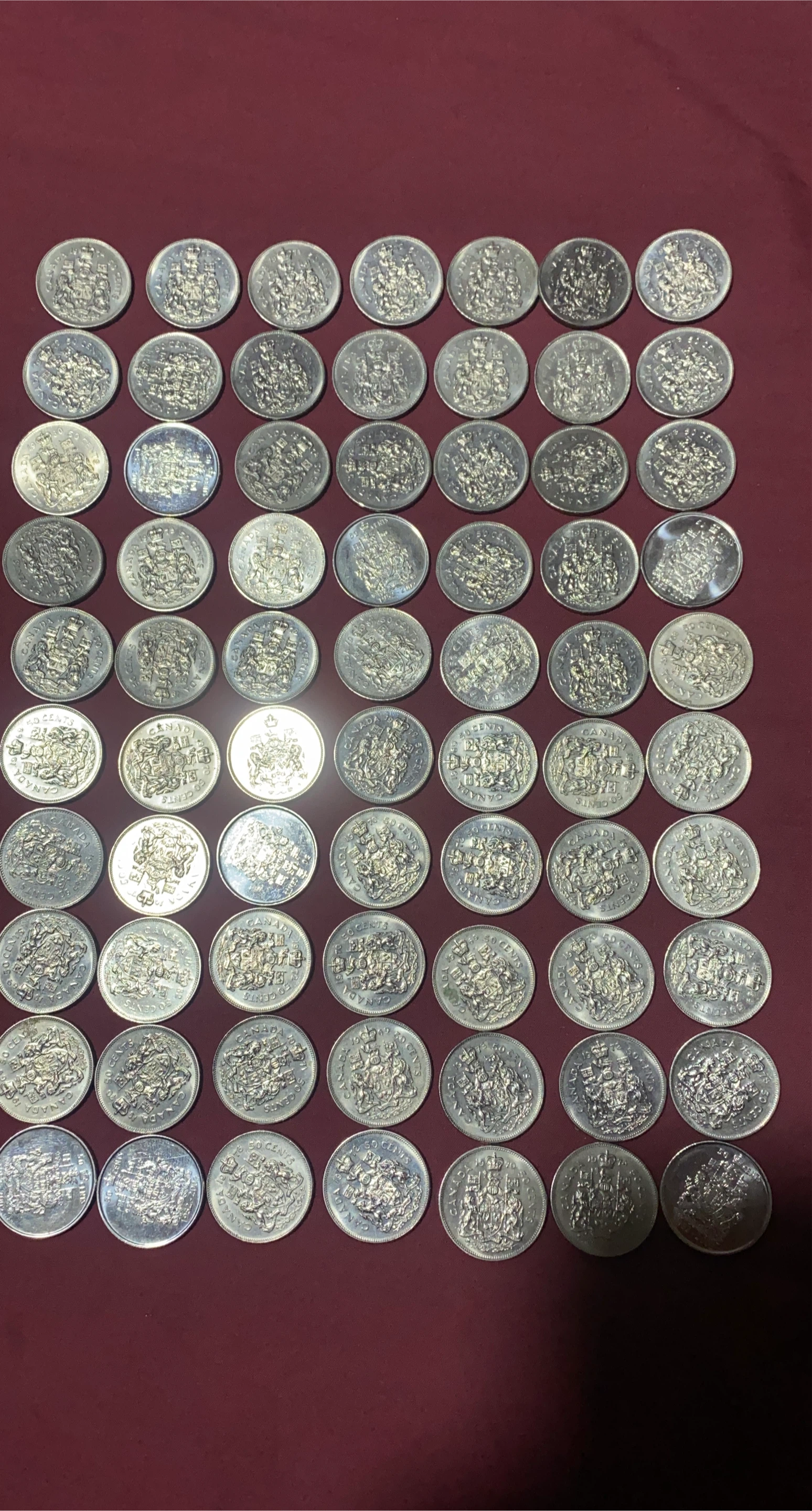 Collection of Canadian  50 cents Coins