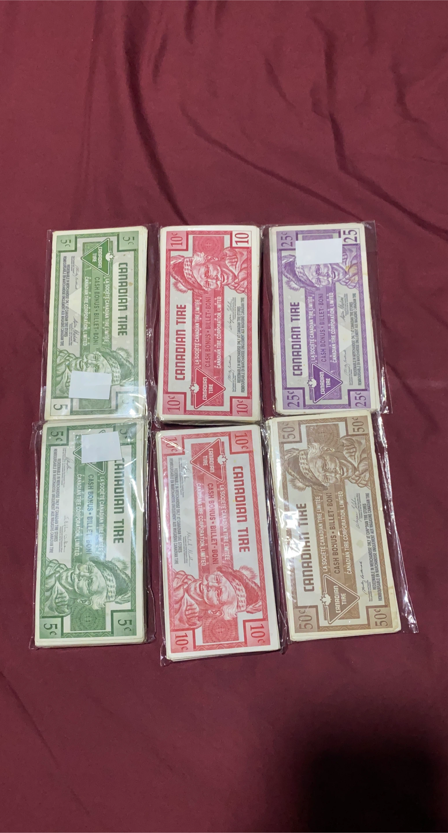 Canadian Tire Cash Bonus Bullet Bons
