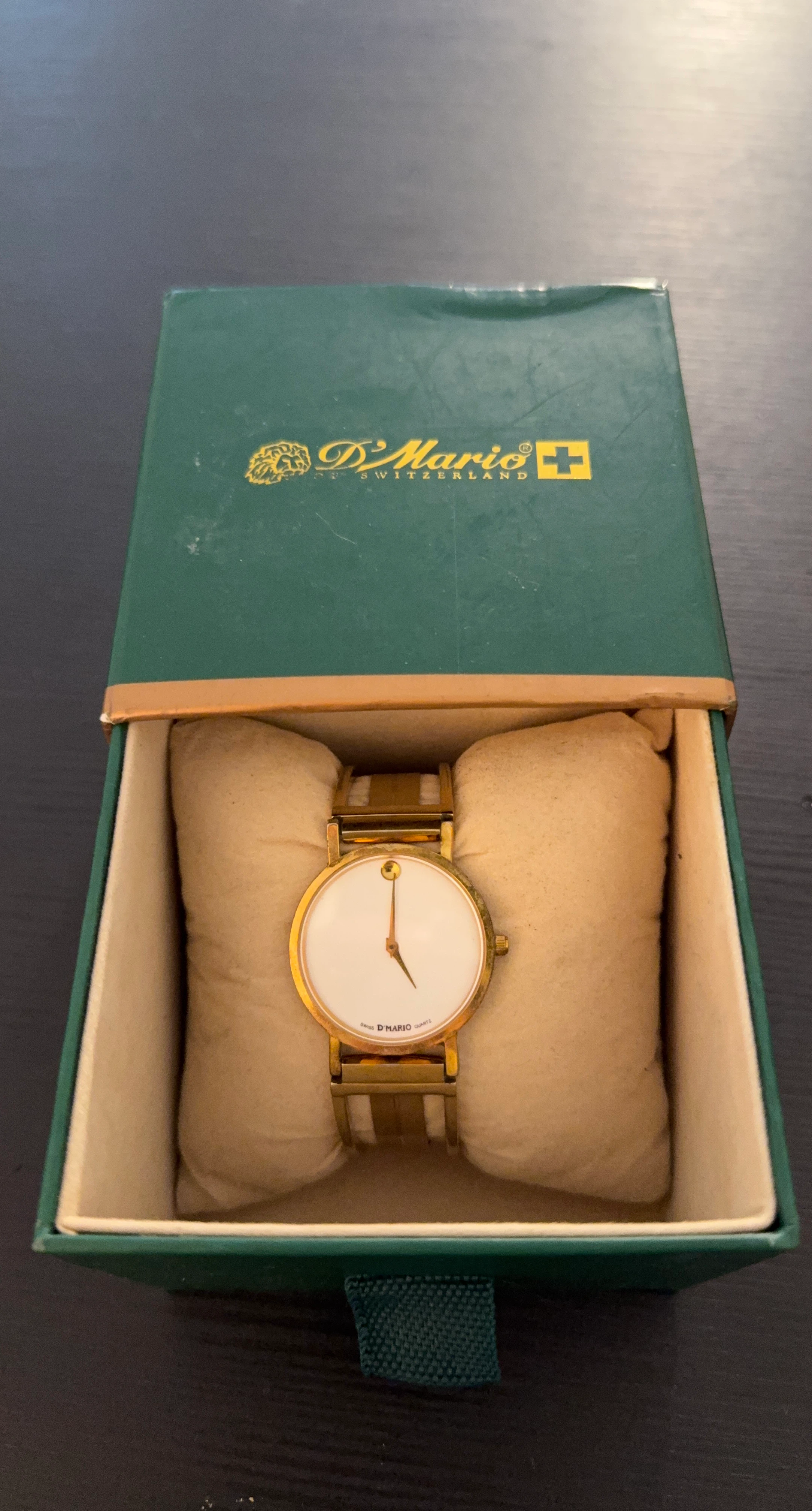 D'Mario Swiss Quartz Watch - Gold Tone