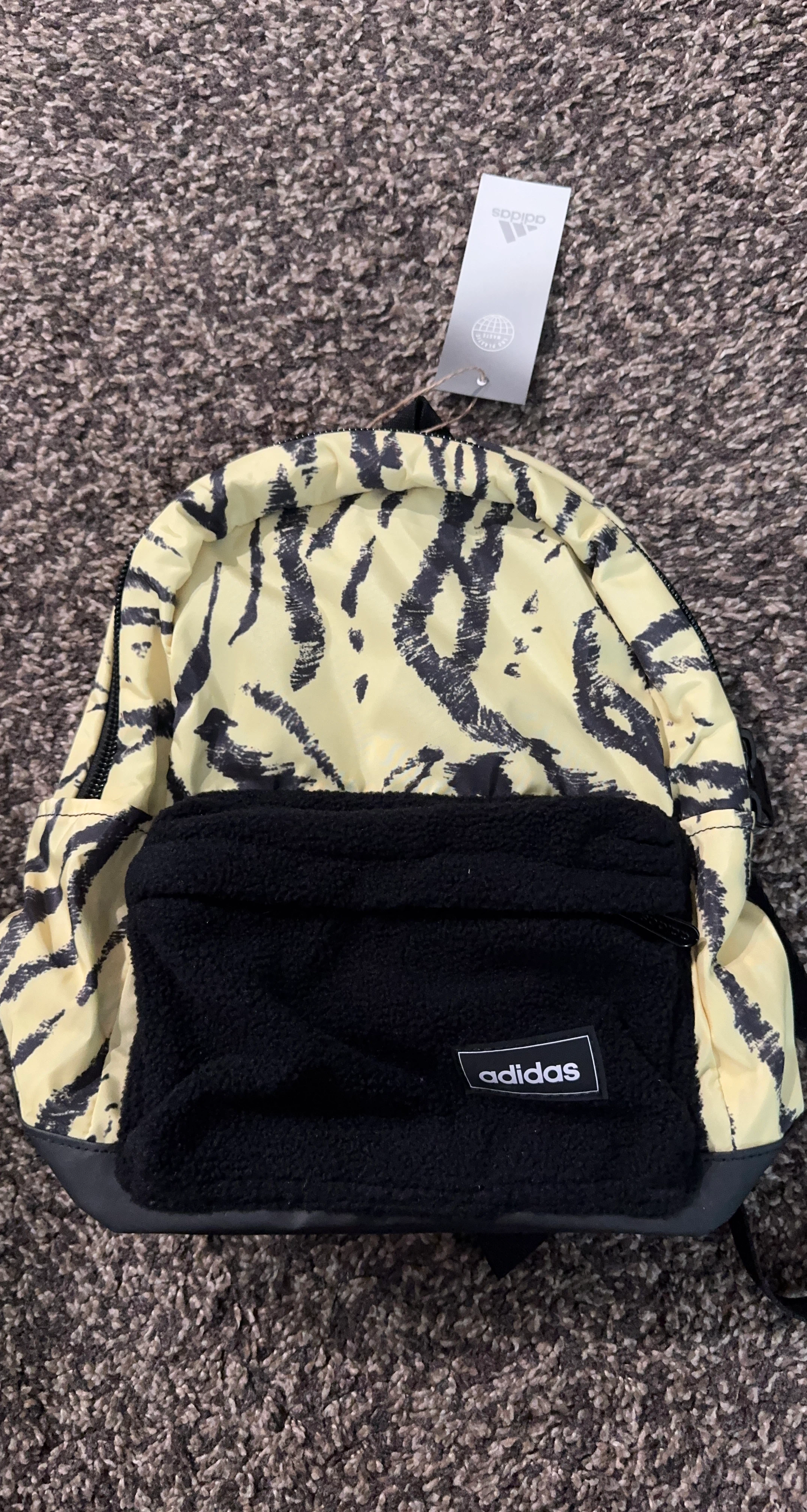 Adidas Backpack - Yellow Tiger Print