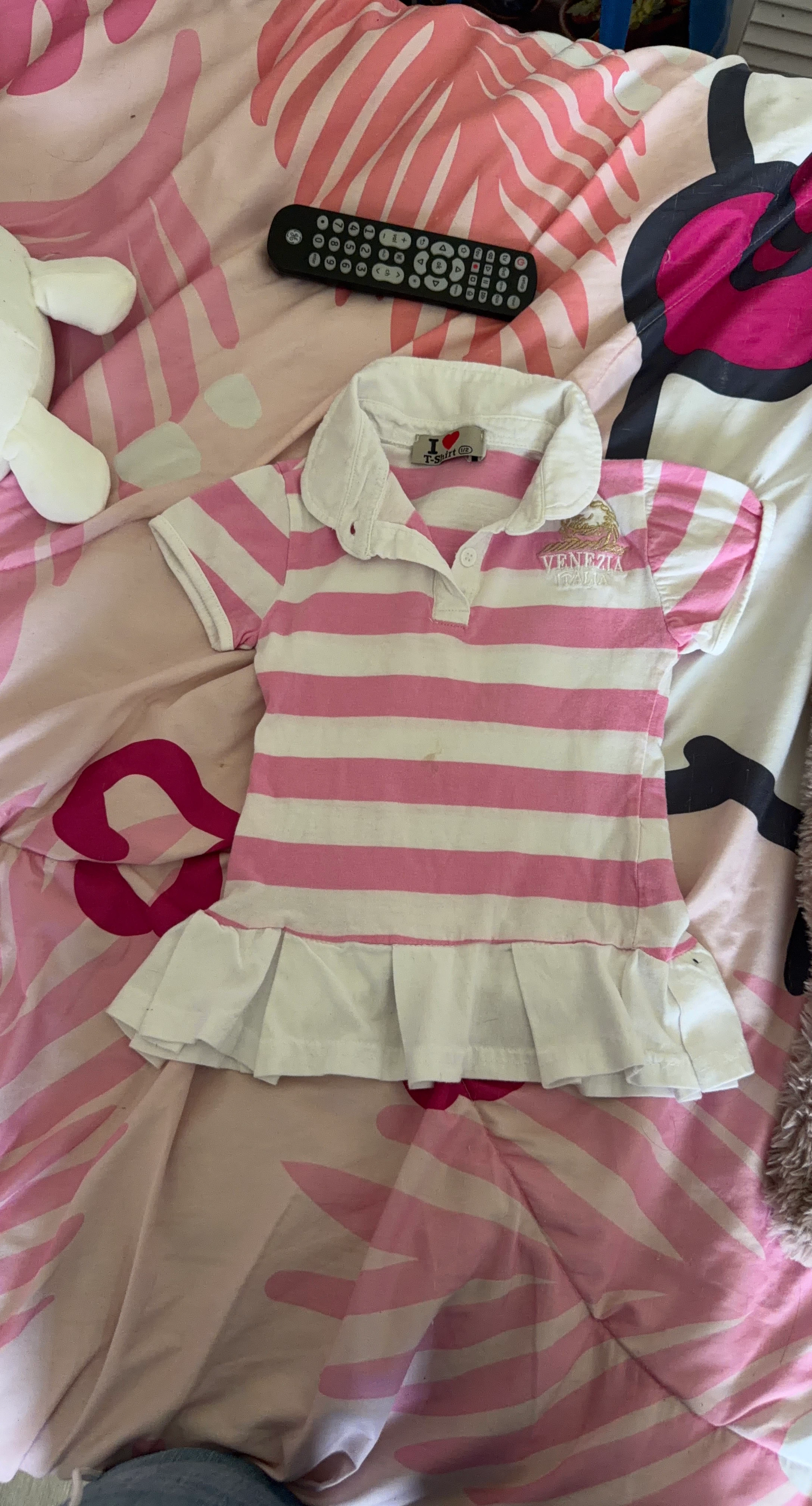 I Heart Venezia Italia Striped Polo Shirt