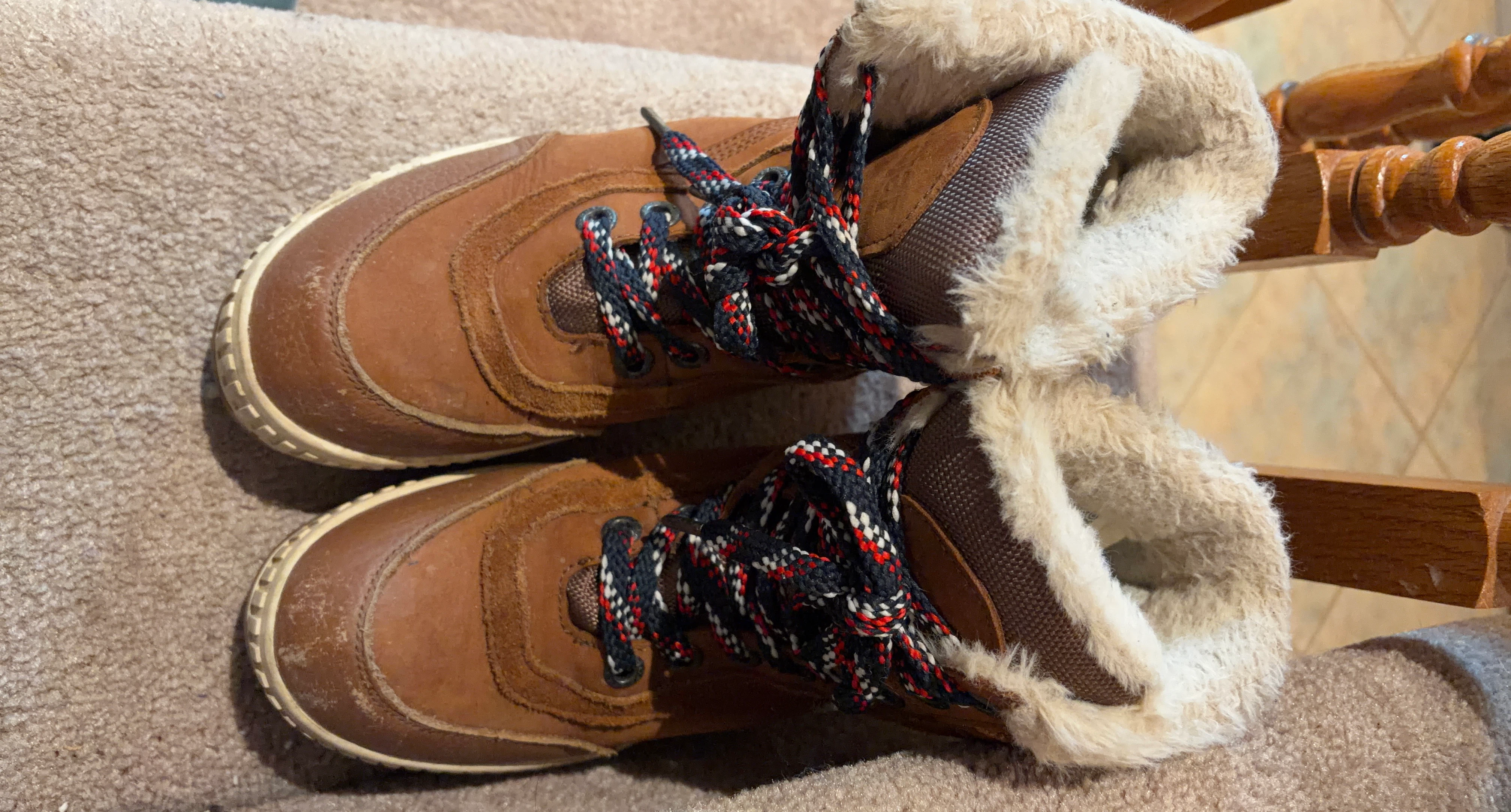 Brown Winter Boots with Fur Lining