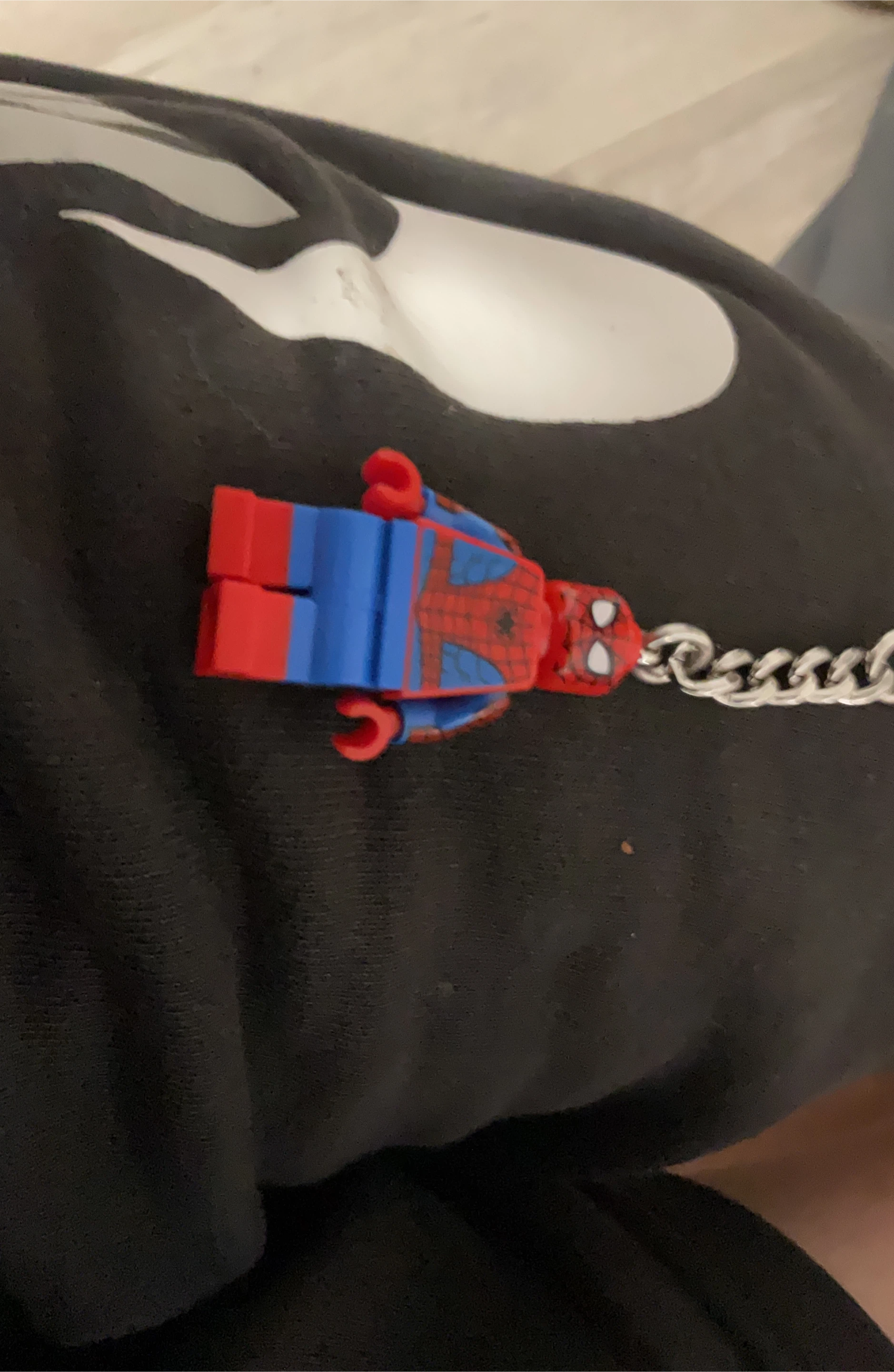 Spider-Man LEGO Minifigure Keychain
