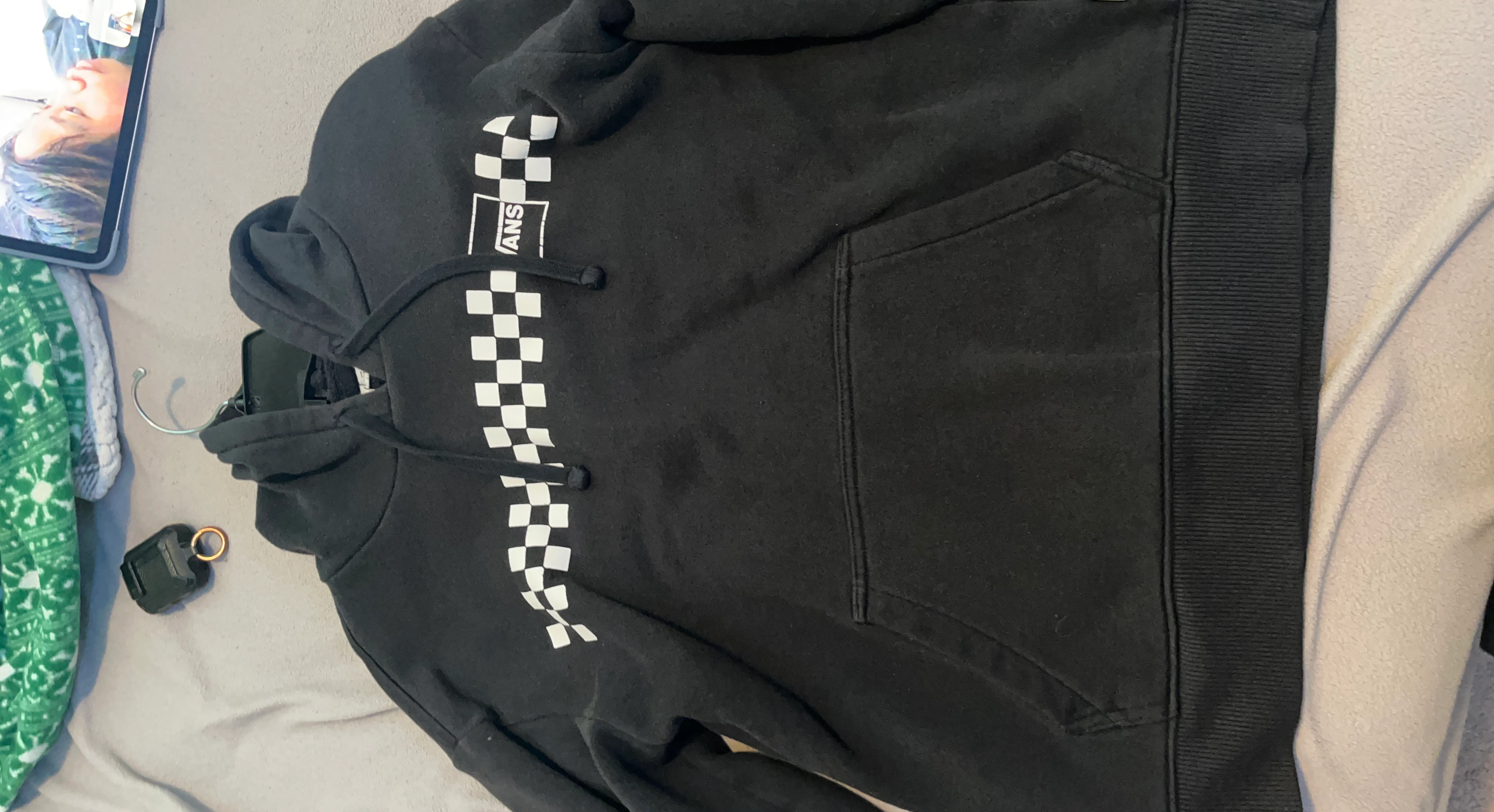 Vans Black Checkerboard Hoodie
