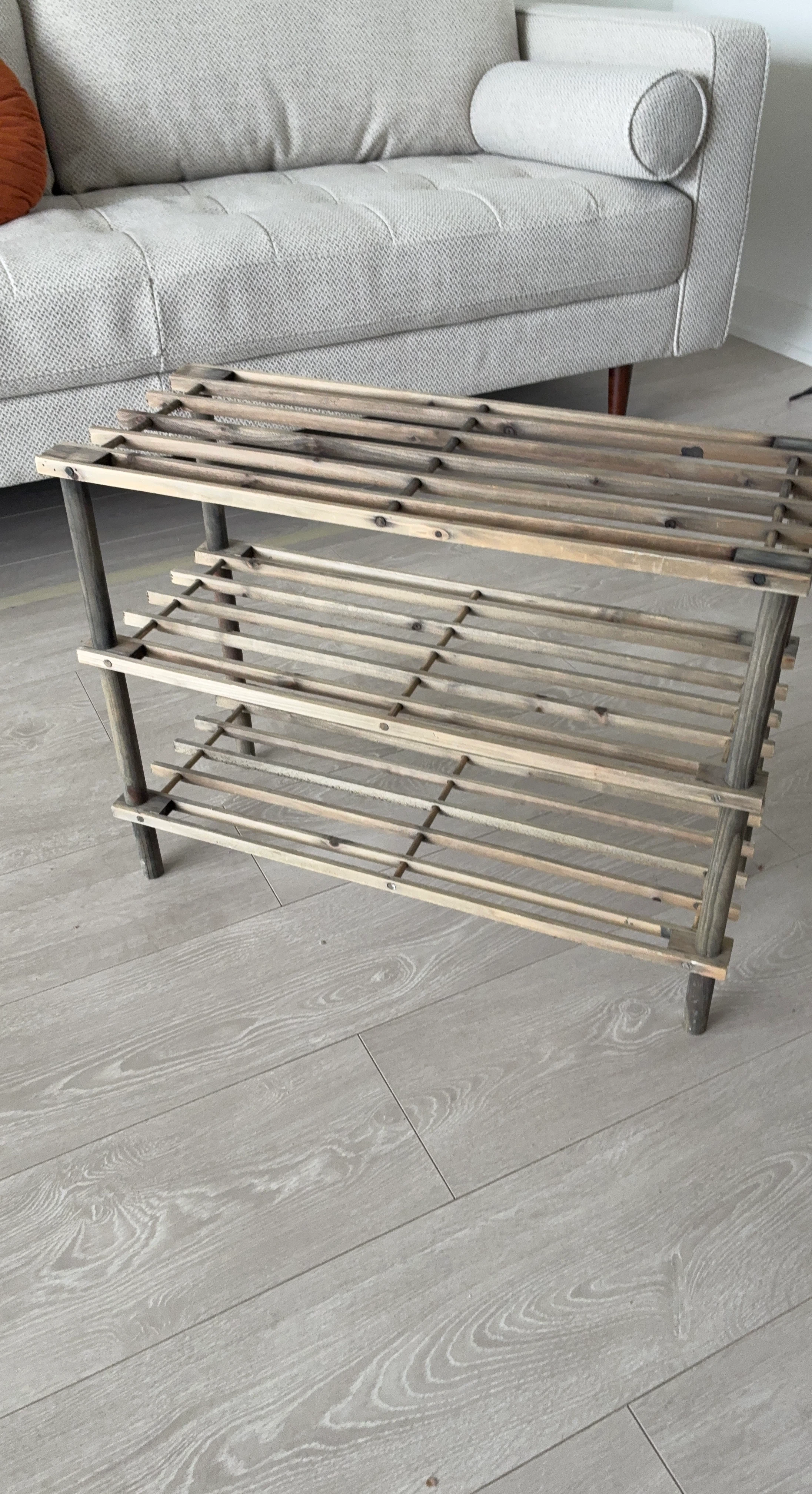 Wooden 3-Tier Shoe Rack