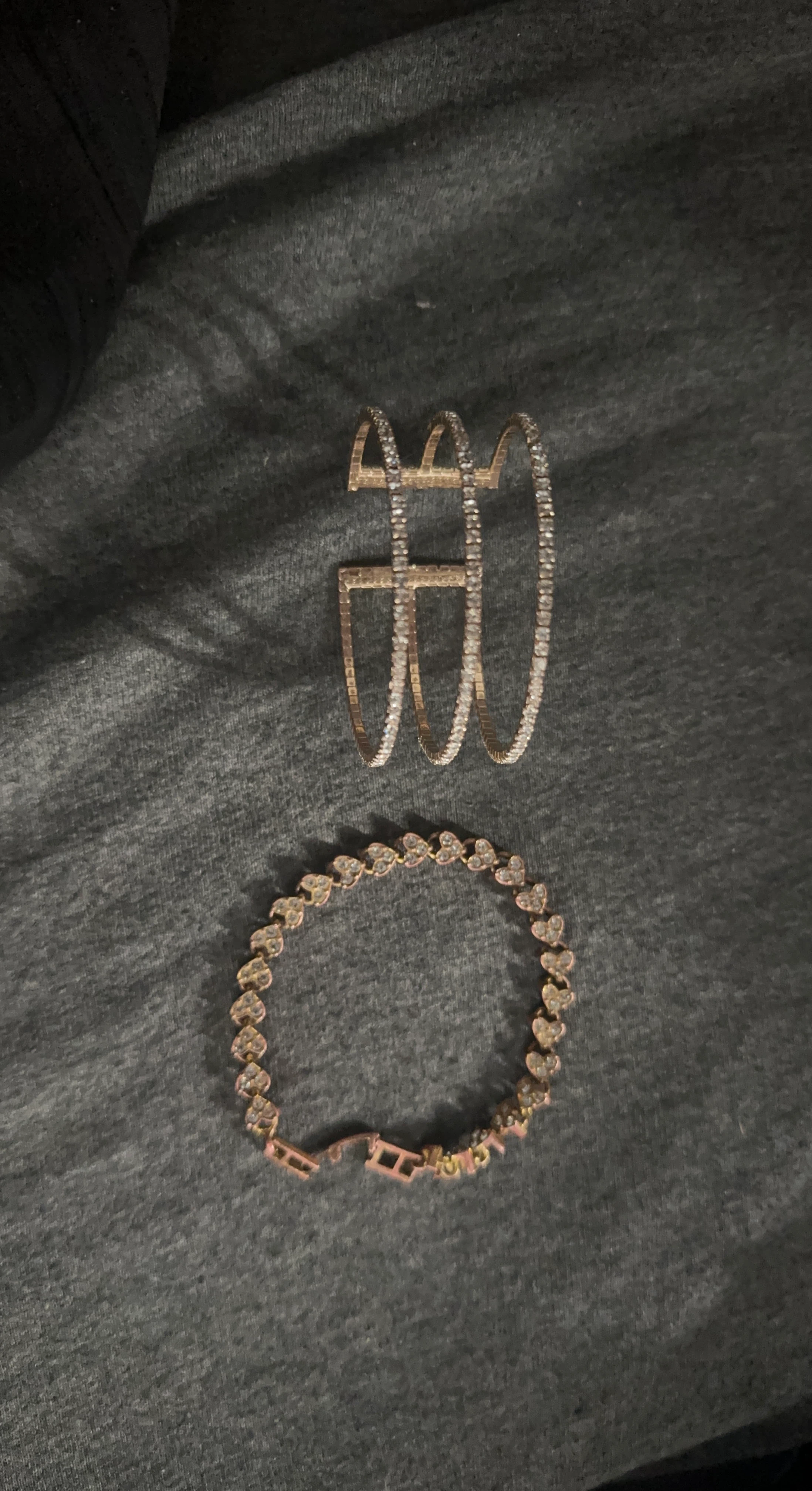 Two sparkly bracelets