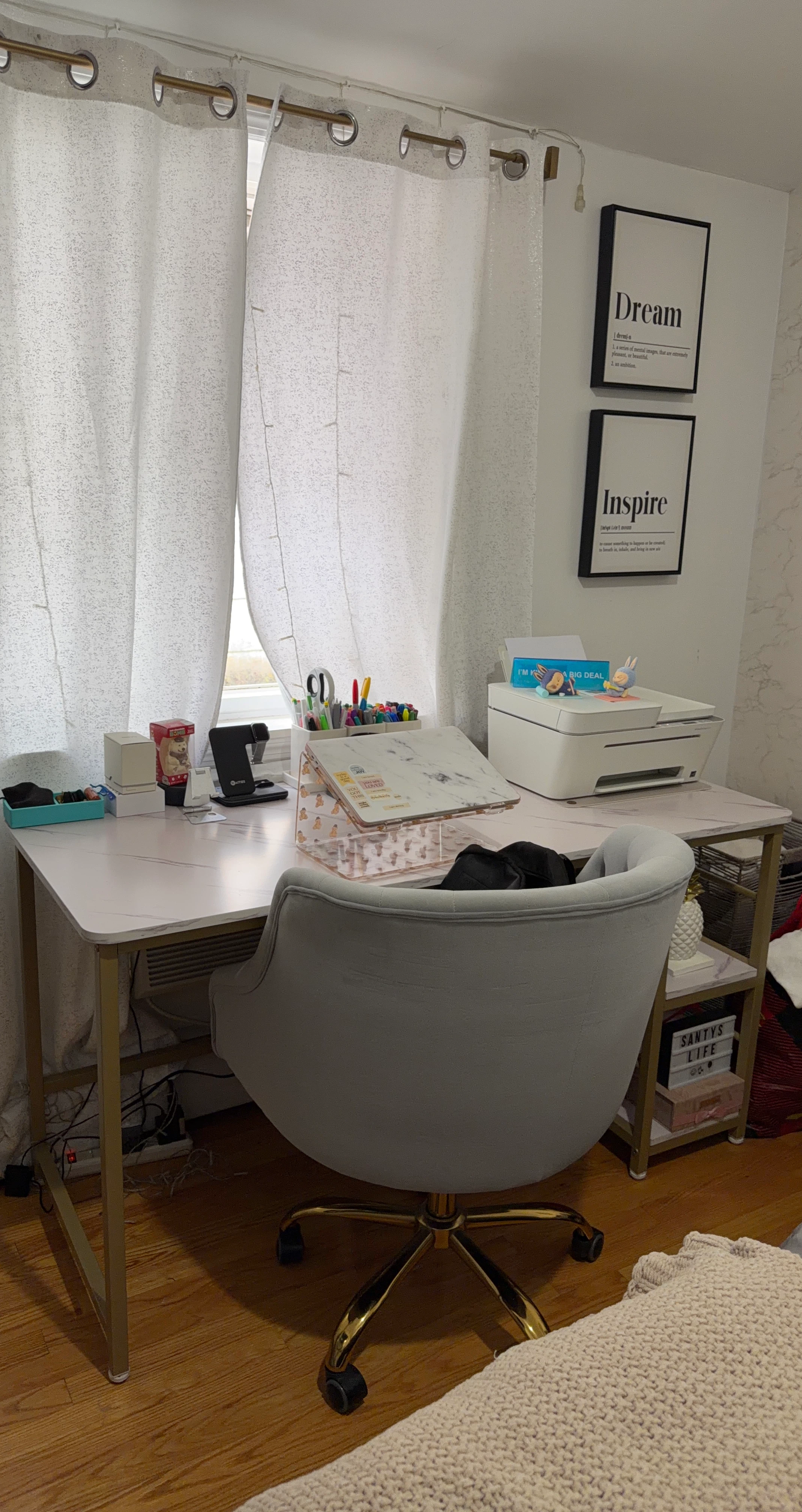 Chair and Office Desk