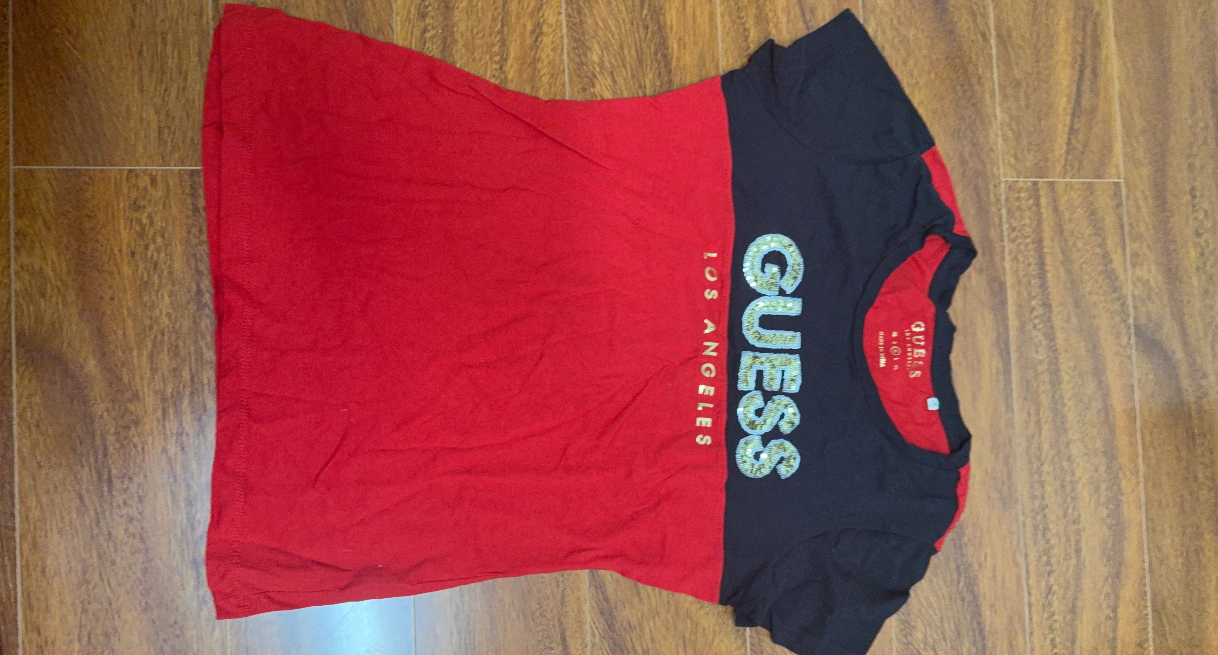 Guess T-Shirt Red Black
