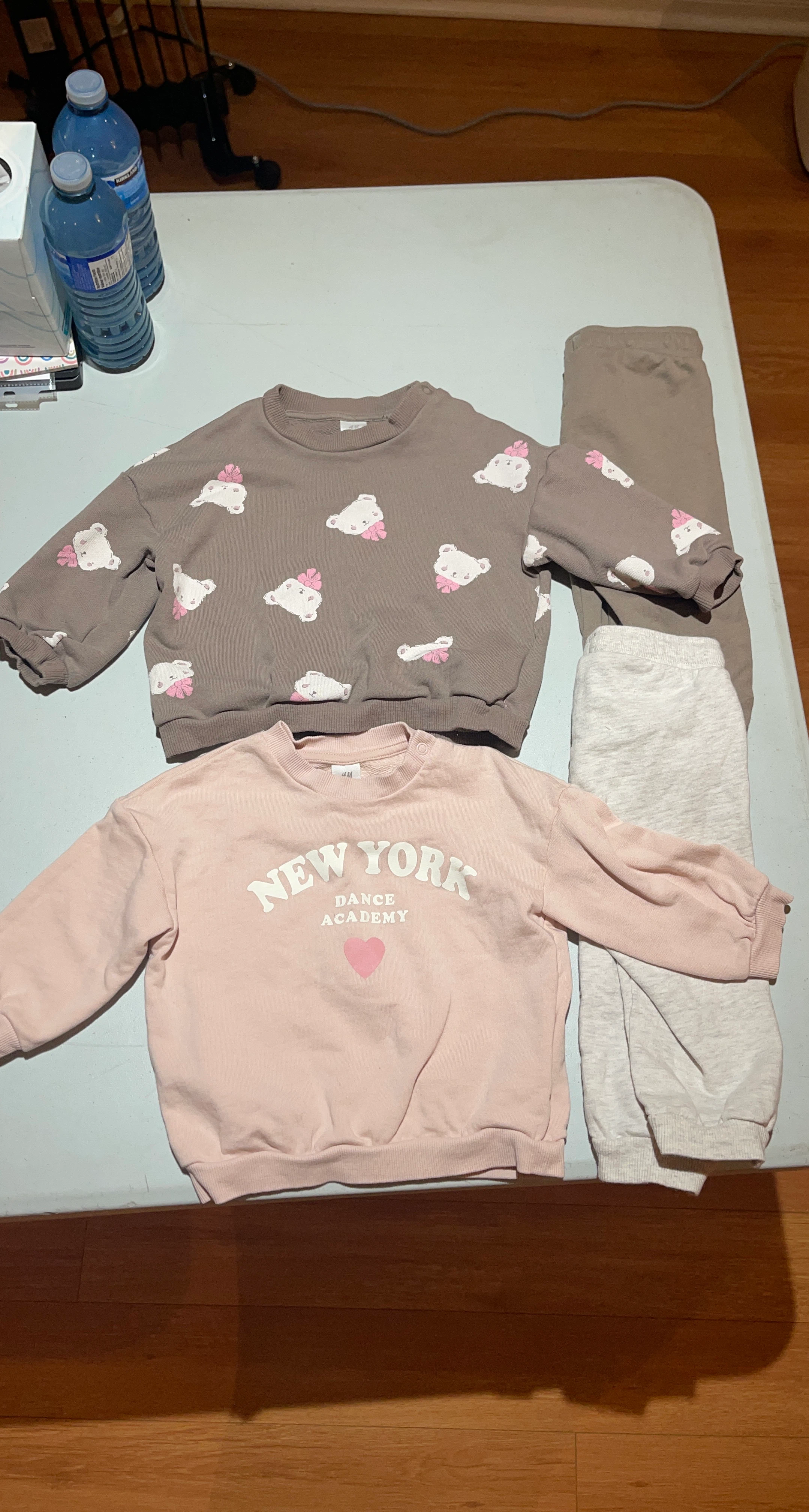 H&M Baby Girls Bear & New York Sweaters