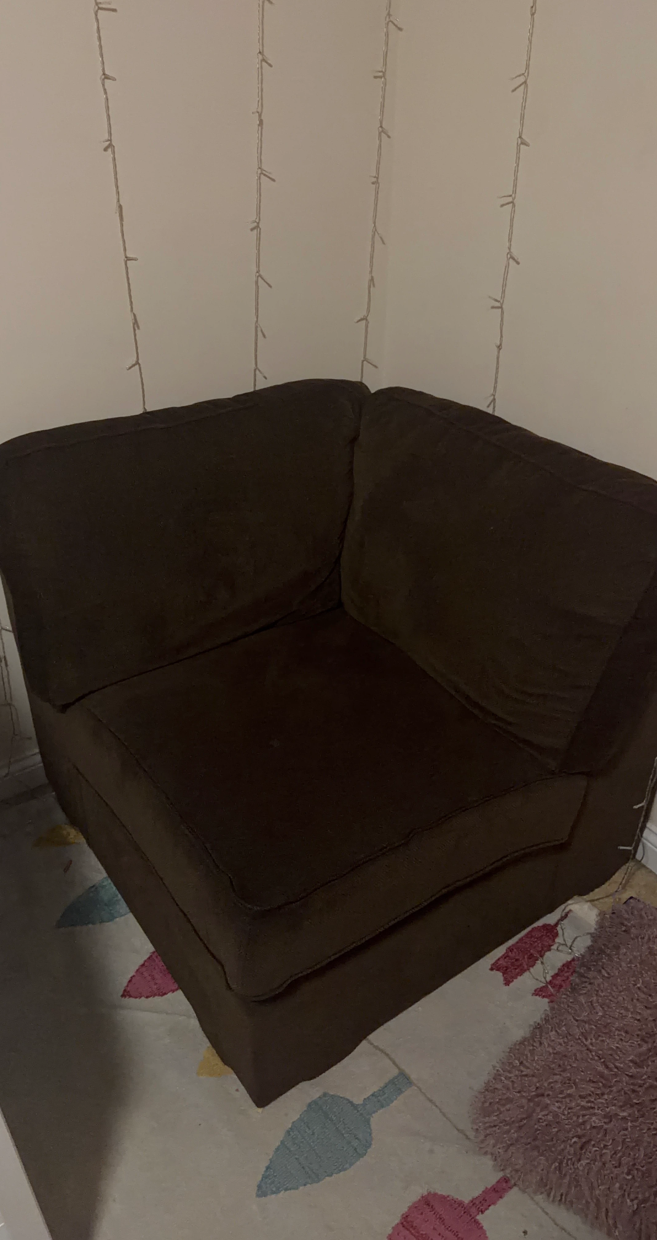 Brown Corner Chair