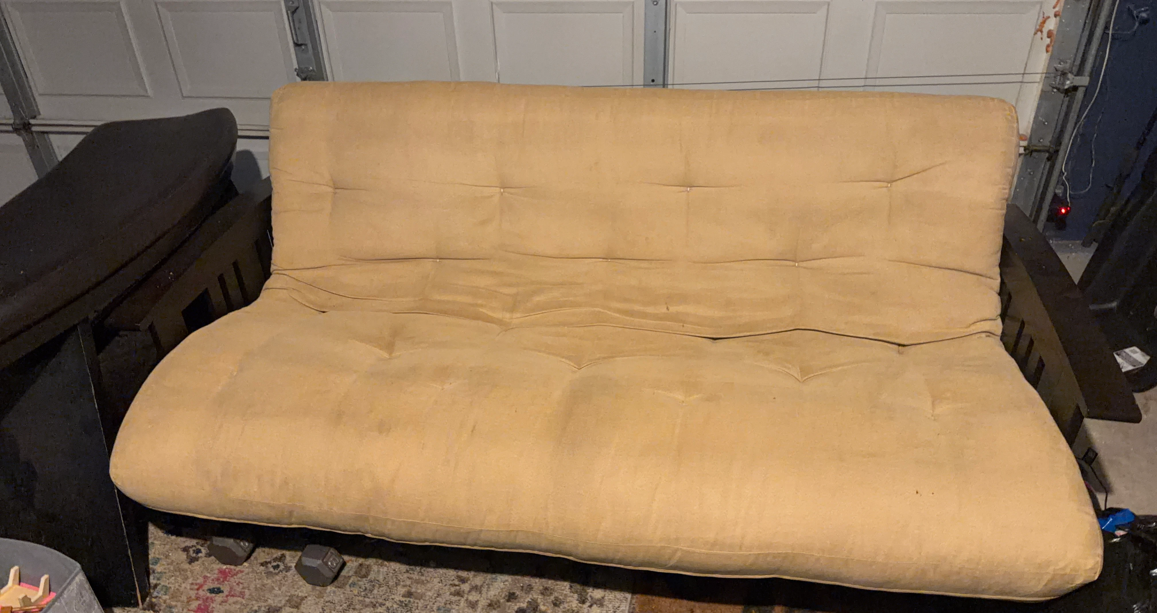 Tan Futon Sofa