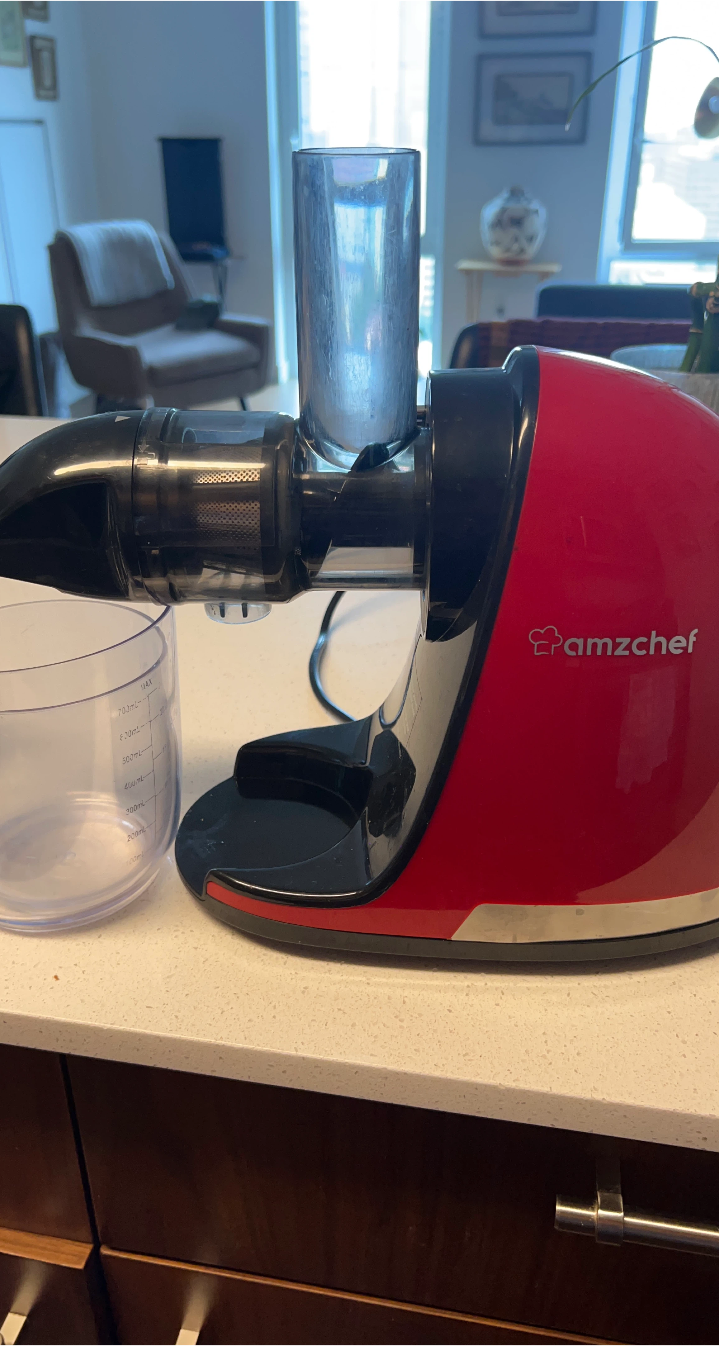 Amzchef Slow Juicer - Red